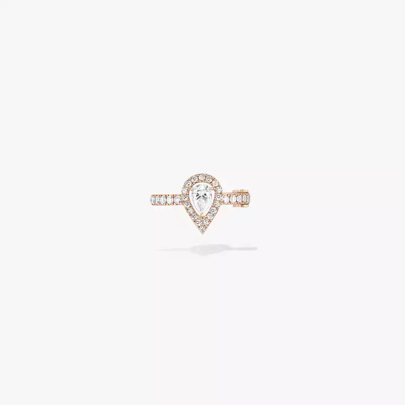 Boucles d'oreilles Femme Or Rose Diamond My Twin Mono Earring Middle Pear Diamond 0.10ct 10121-PG