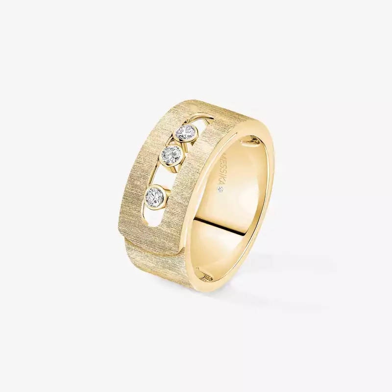 Anillo Move Noa cincelado, modelo grande