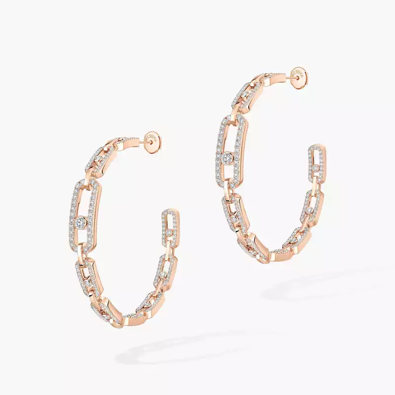 Move Link hoop earrings medium
