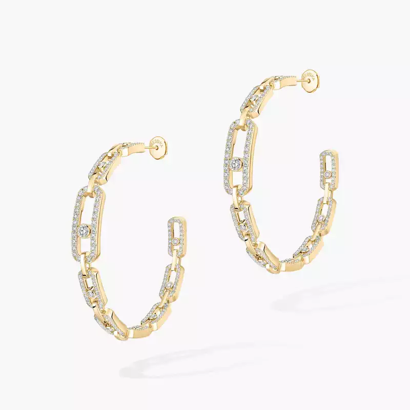 Move Link hoop earrings medium