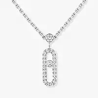 MASAO様2点お纏め「#7ロナウド /G102」「ローマ/アウェイ/G208」 2 Rows White Gold Diamond Necklace Move Uno | Messika 08852-WG