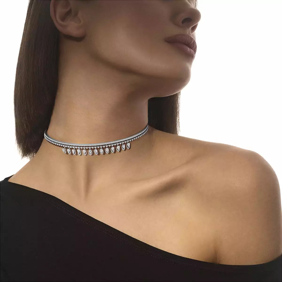Choker white gold new arrivals