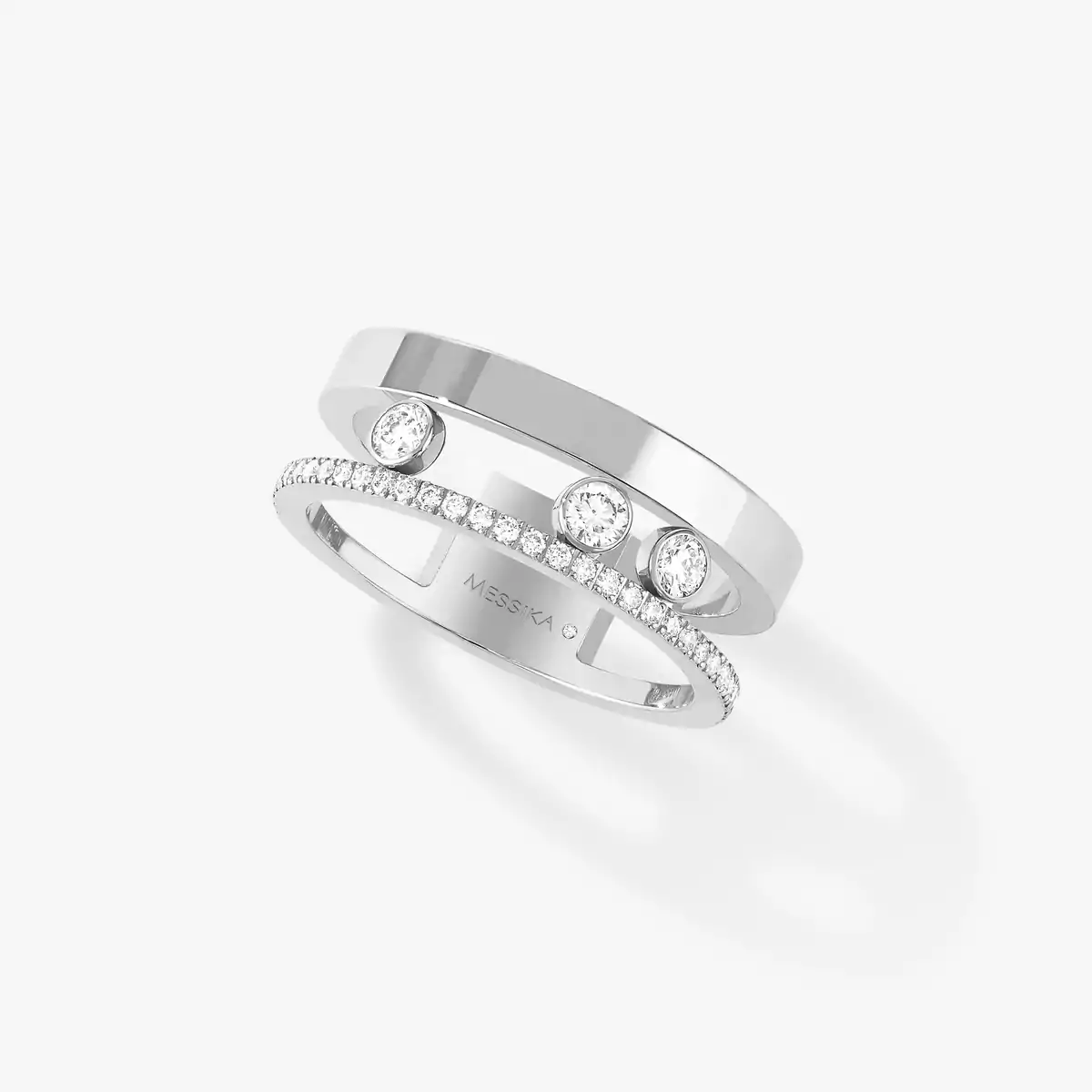 White Gold Diamond Ring Move Romane Messika 06516 WG