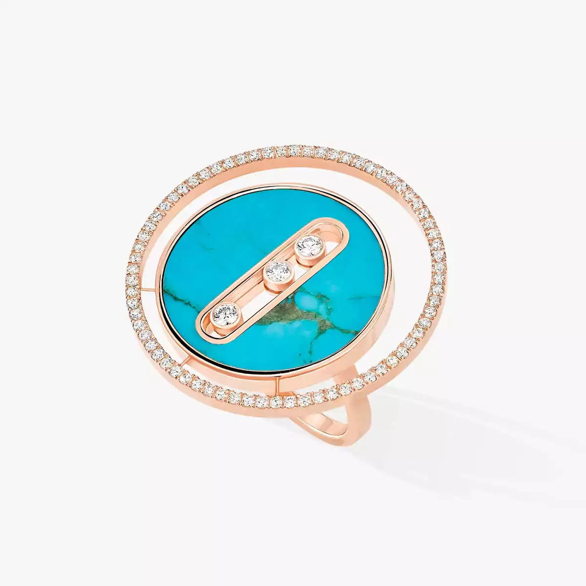 Move Joaillerie Diamond Ring in Pink Gold | Messika 11701-PG