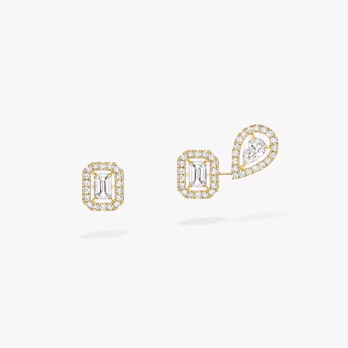 Yellow Gold Diamond Bracelet 0,15ct My Twin Skinny Toi & Moi
