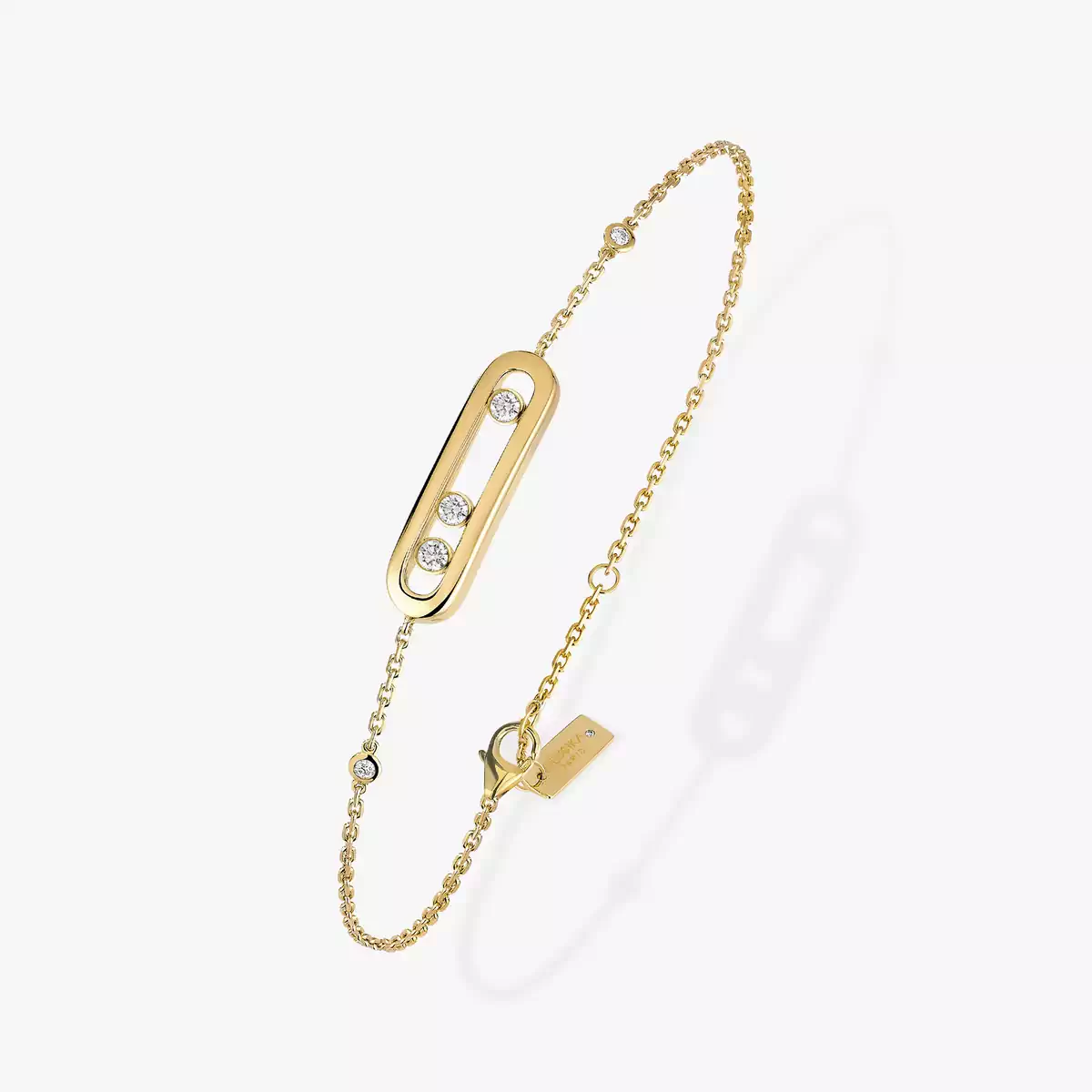 Yellow Gold Diamond Bracelet Baby Move Messika 04324 YG