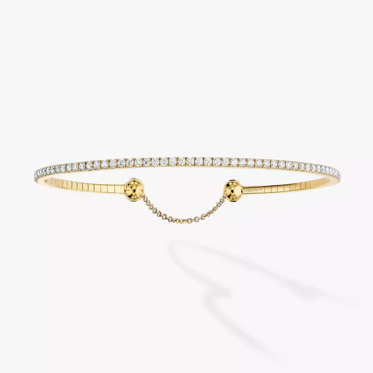 Yellow Gold Diamond Bracelet 1 8ct Skinny Messika 04849 YG