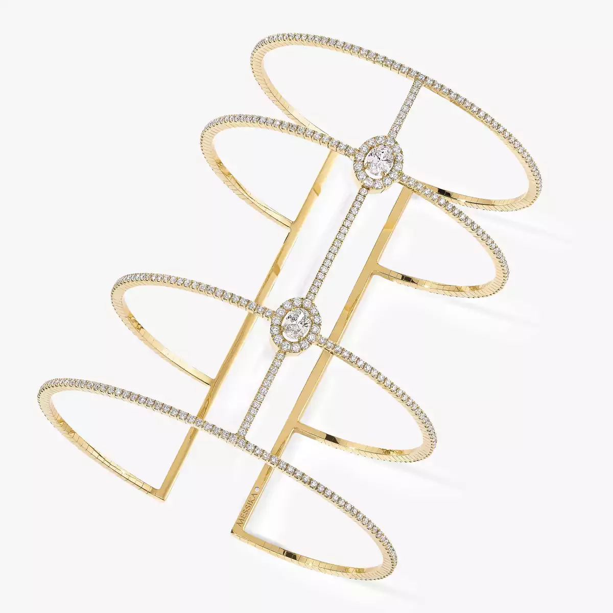 Bague Double Diamant Double en Or Blanc Glam Azone Messika 06141 WG