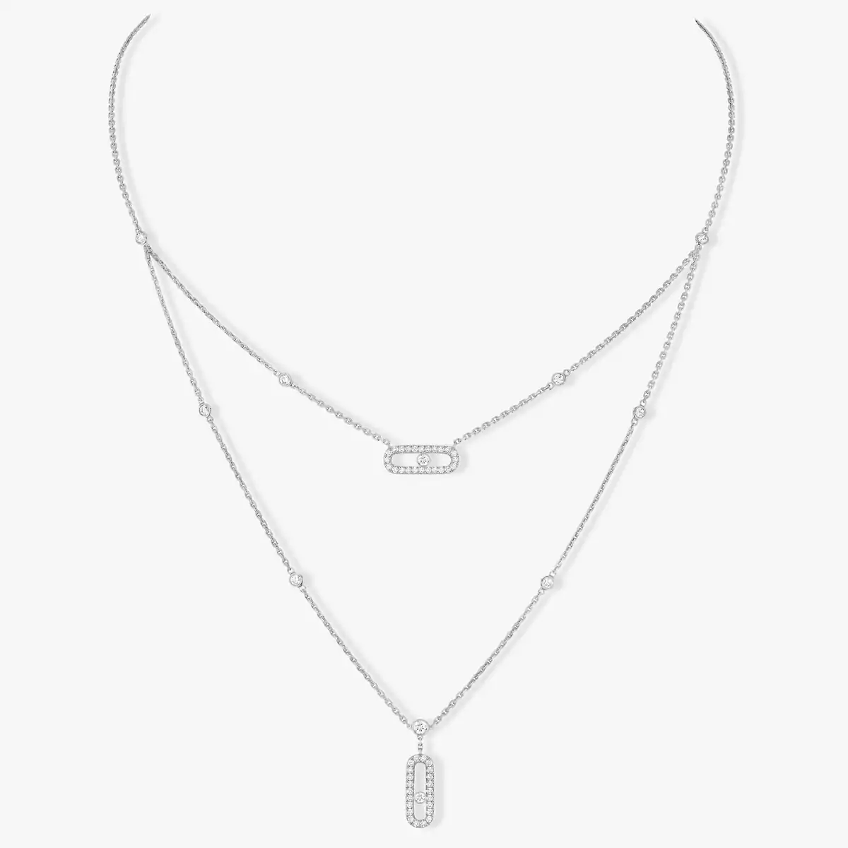 Messika double necklace cheap