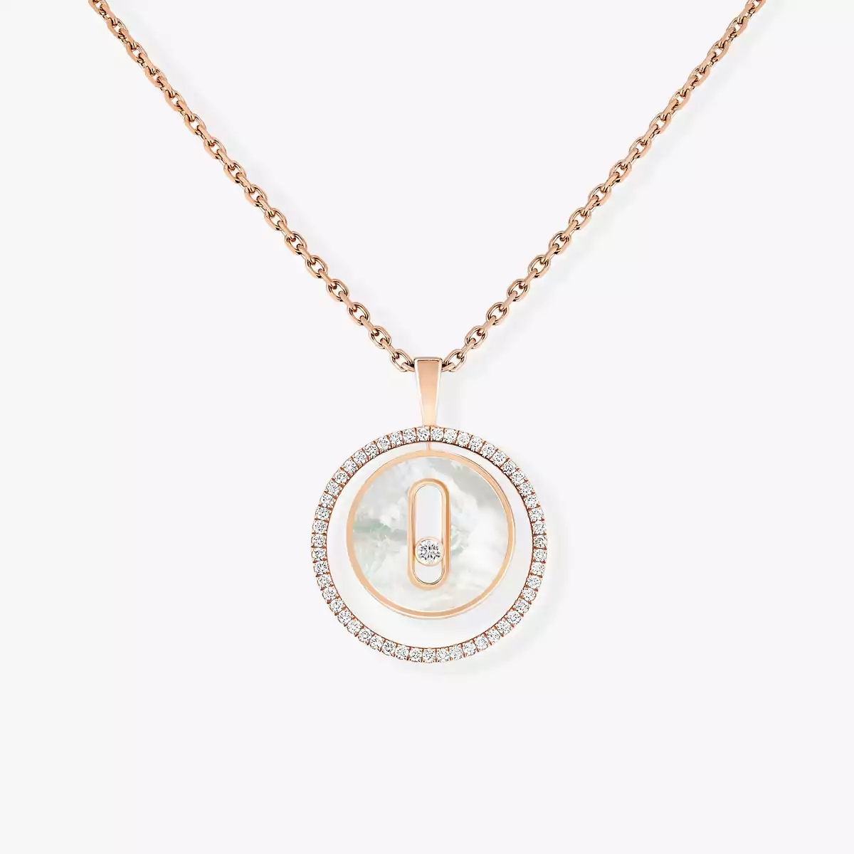 LUCKY MOVE PM NECKLACE SILVER DIAMOND