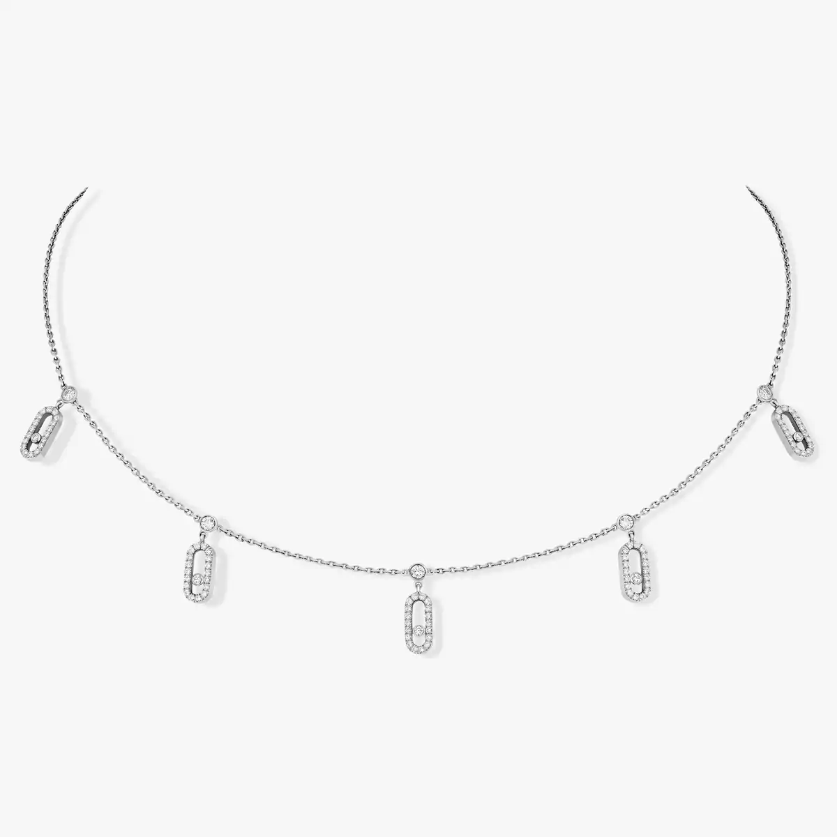Diamond dangle choker discount