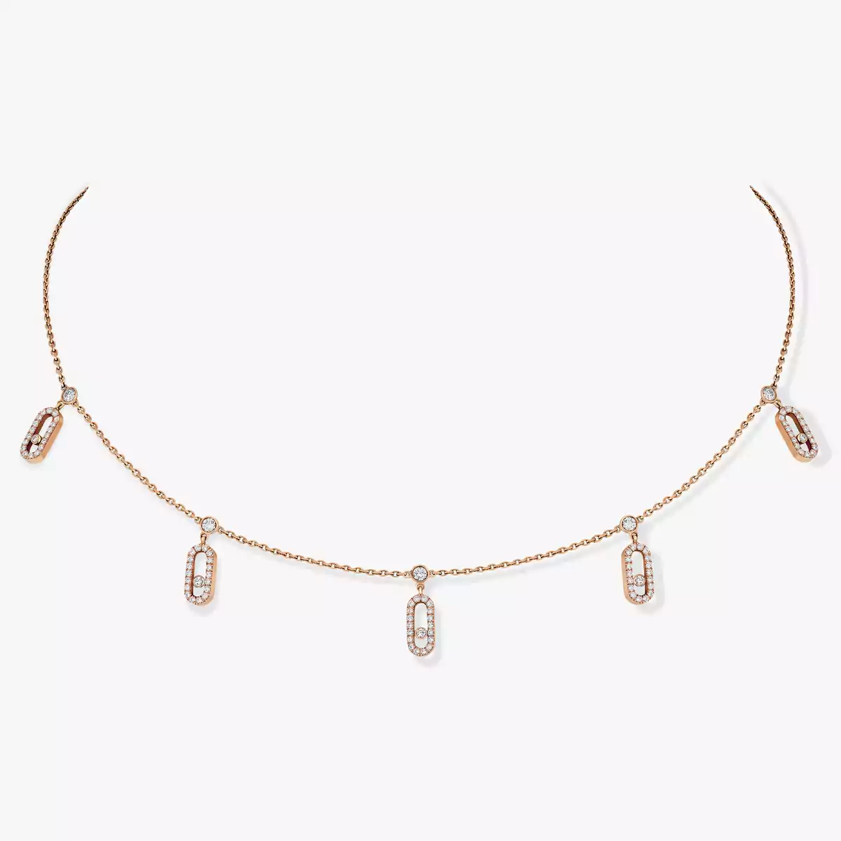 Collier Diamant en Or Rose Move Uno Messika 12150 PG