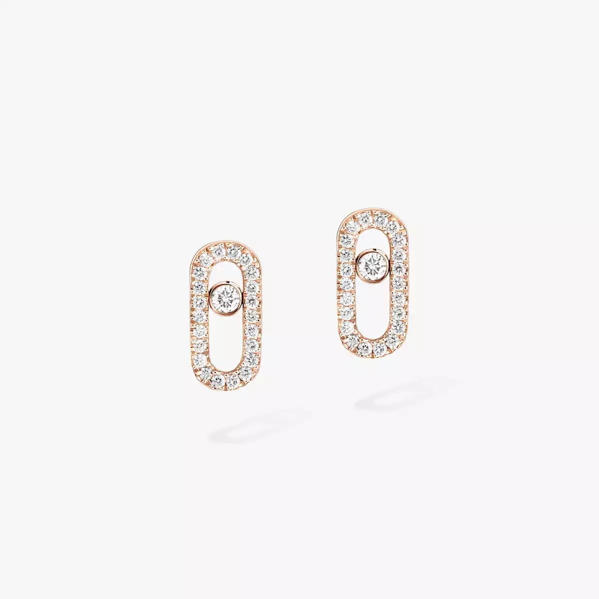 信頼も厚い Pink Gold Diamond Earrings Move Uno | Messika 05634-PG アクセサリー