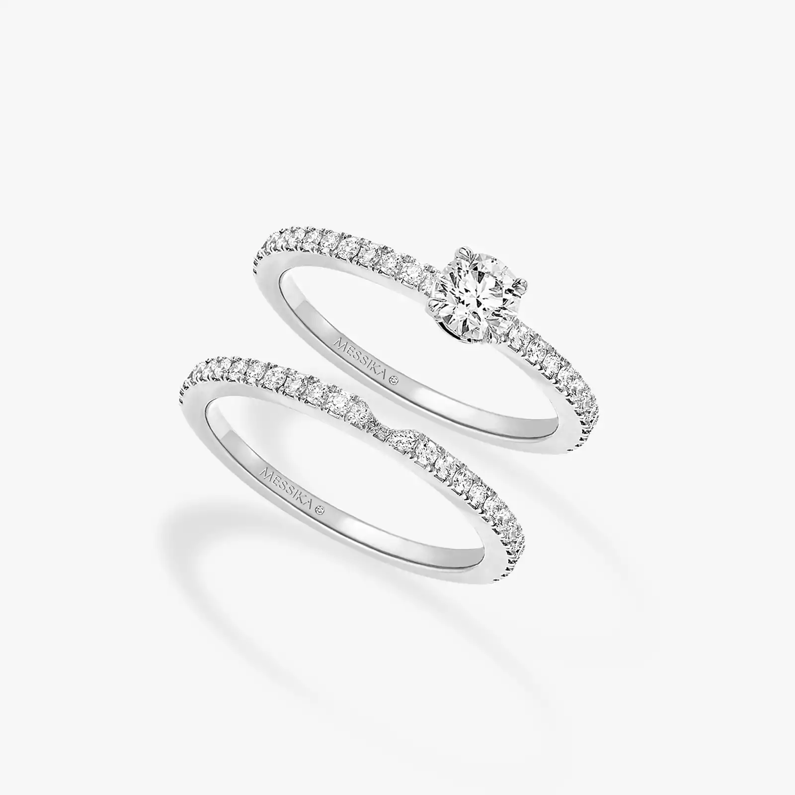 Bague Alliance Emotion Duo Solitaire