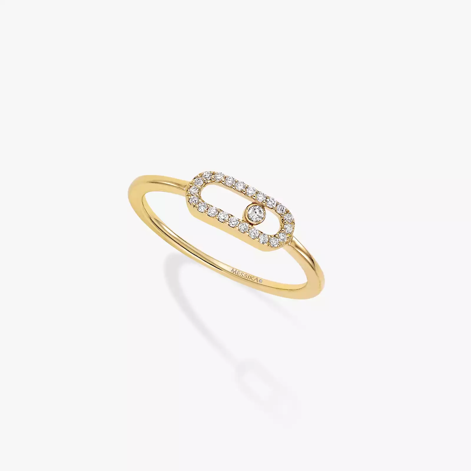 Yellow Gold Diamond Ring Move Uno Messika 04705 YG