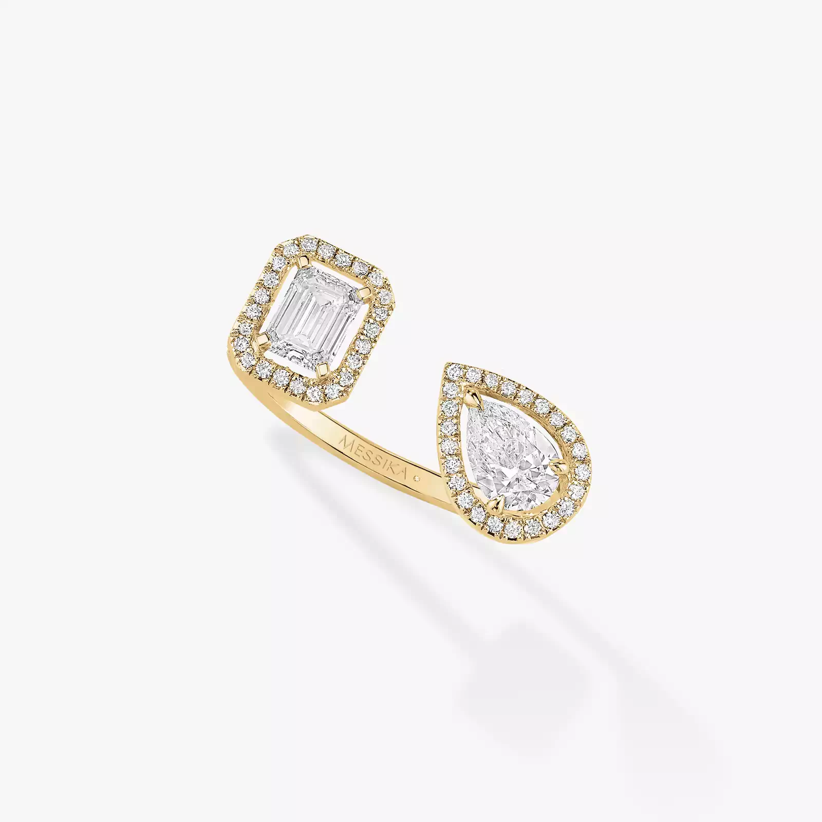 My Twin Toi & Moi 0.25ct x2 Yellow Gold For Her Diamond Ring 06636-YG
