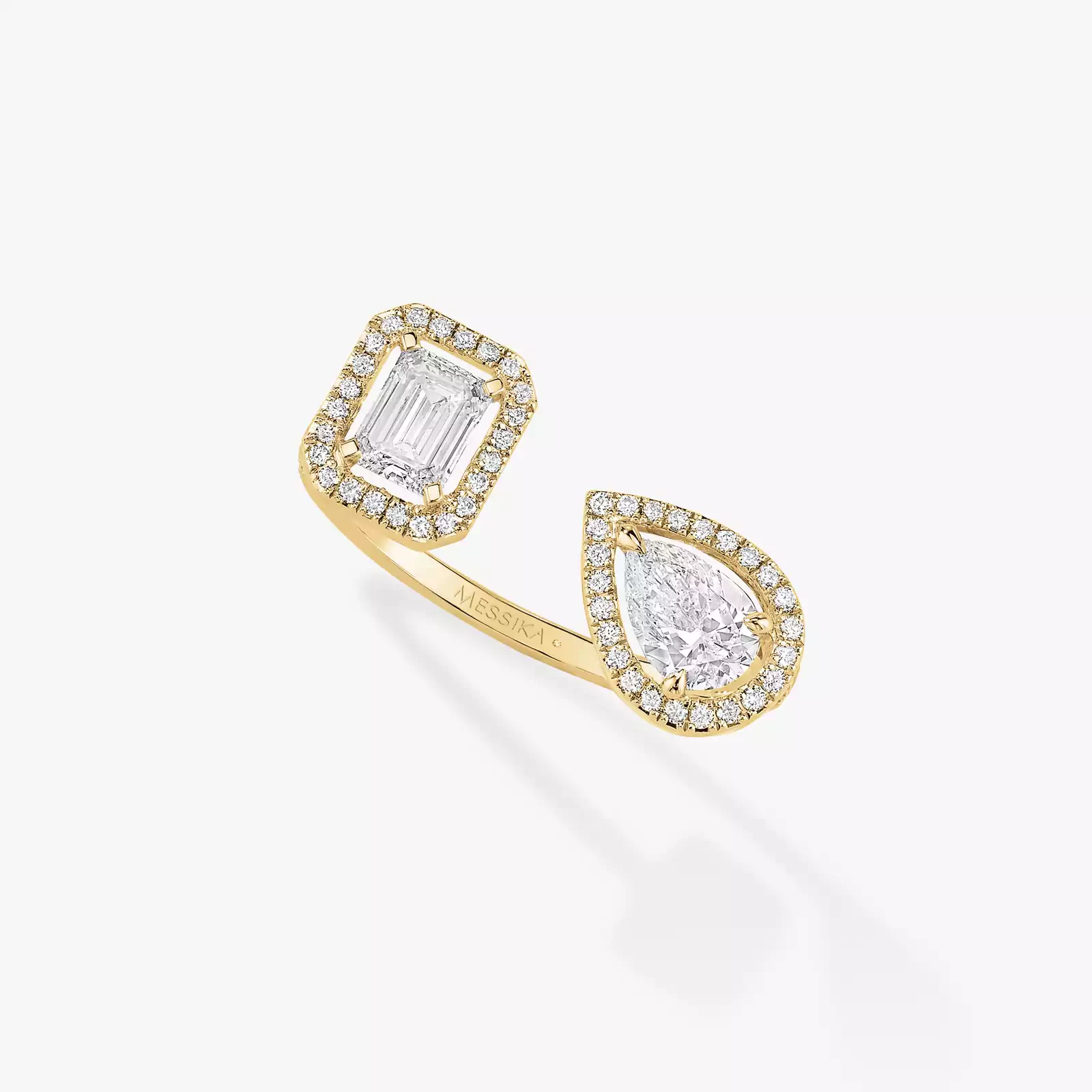 Ring For Her Yellow Gold Diamond My Twin Toi & Moi 0.40ct x2 06501-YG