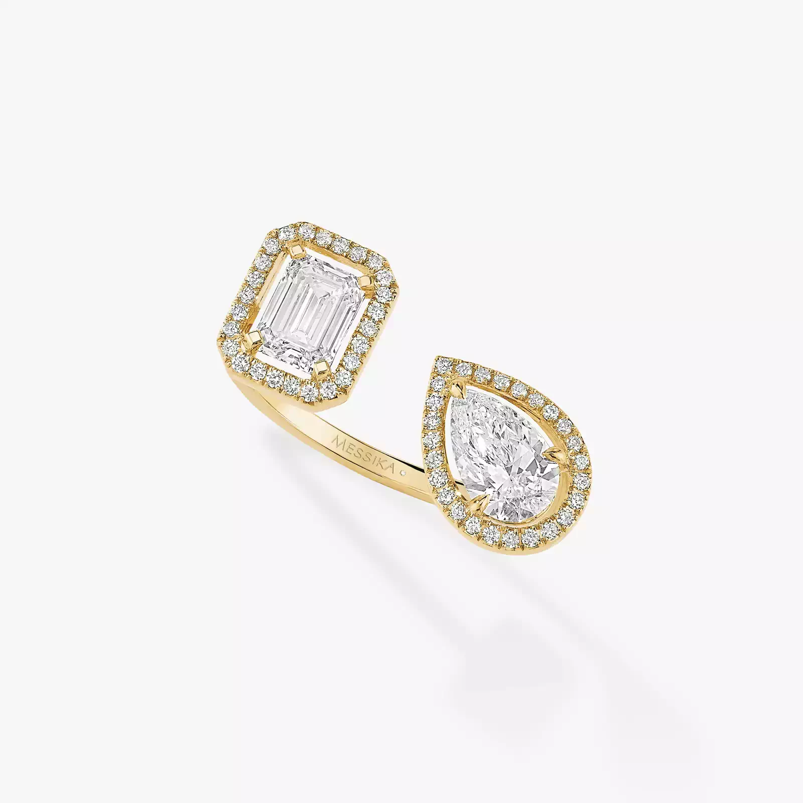 My Twin Toi & Moi 0.60ct x2 Yellow Gold For Her Diamond Ring 06502-YG