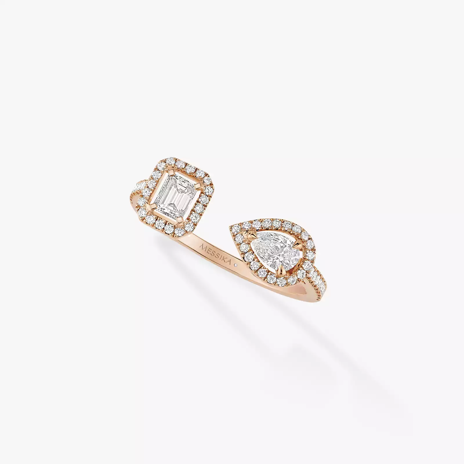 Ring For Her Pink Gold My Twin Toi & Moi 0.15ct x2 06471-PG