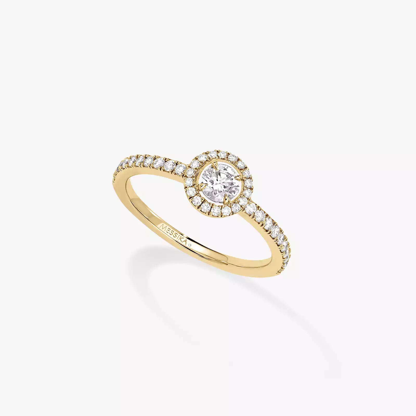 Joy Brilliant Cut Diamond 0.25ct Yellow Gold For Her Diamond Ring 04163-YG