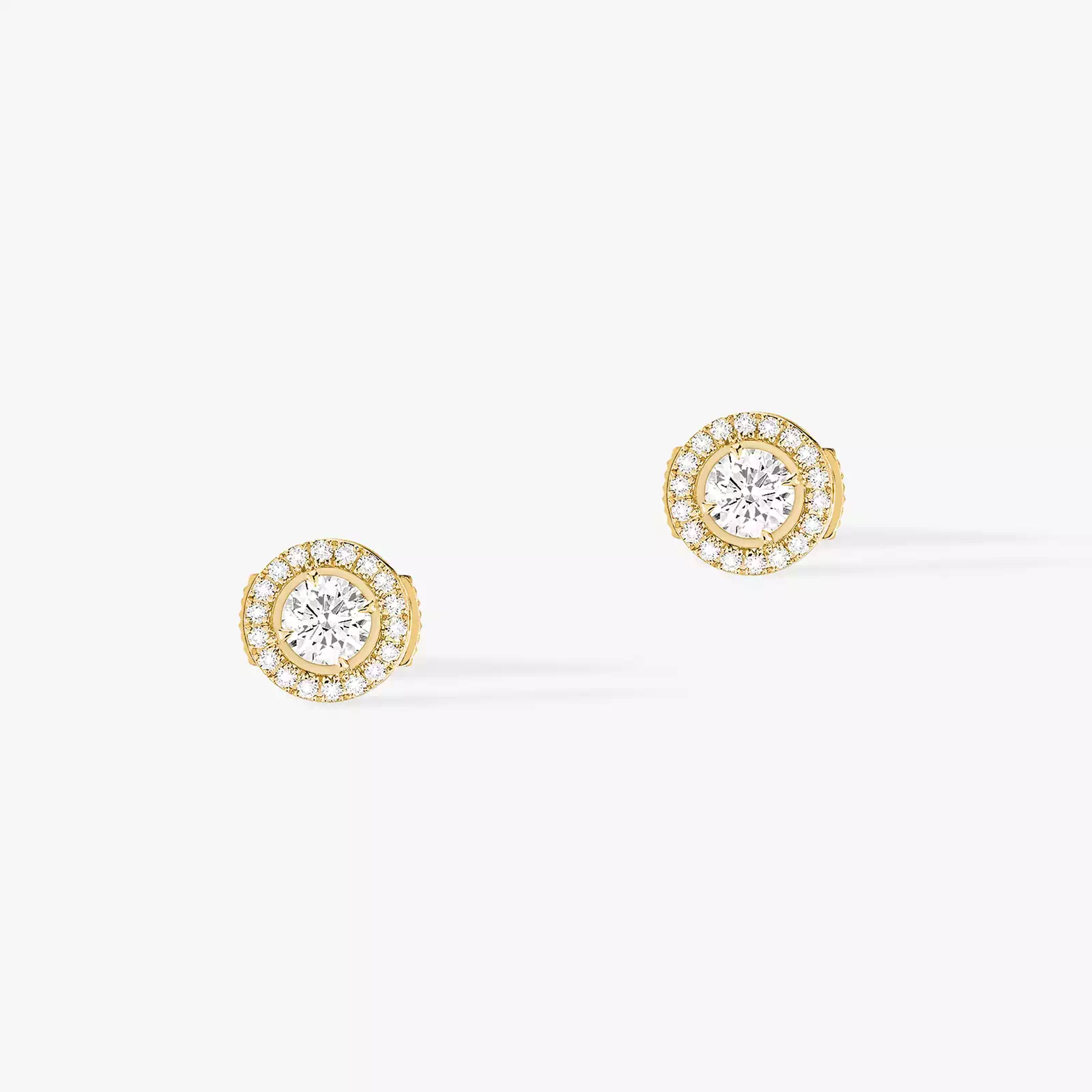 Boucles d'oreilles Femme Or Jaune Diamond Joy diamants ronds 2x0,25ct 04445-YG