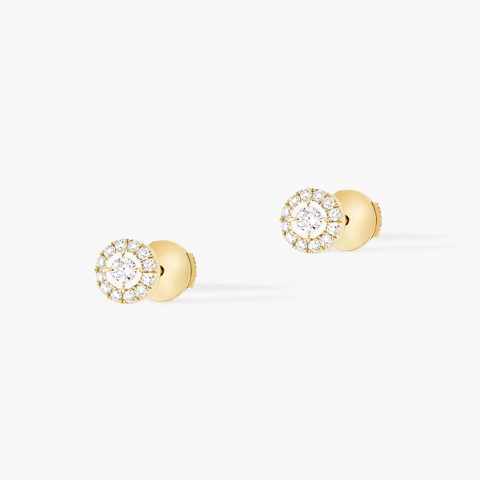Boucles d'oreilles Femme Or Jaune Diamond Joy Diamants Ronds PM 06954-YG