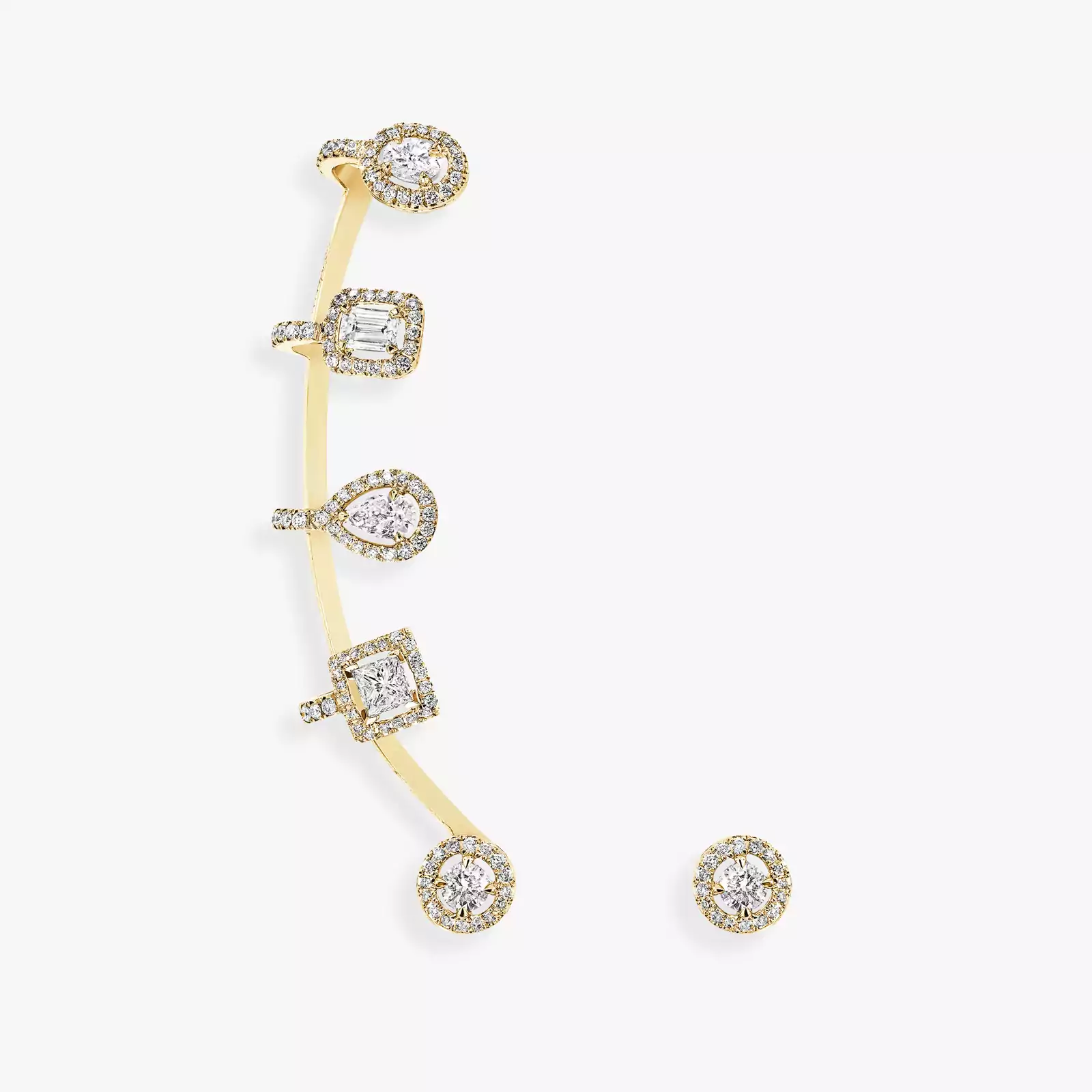 My Twin Multishape Yellow Gold For Her Diamond Earrings 06158-YG