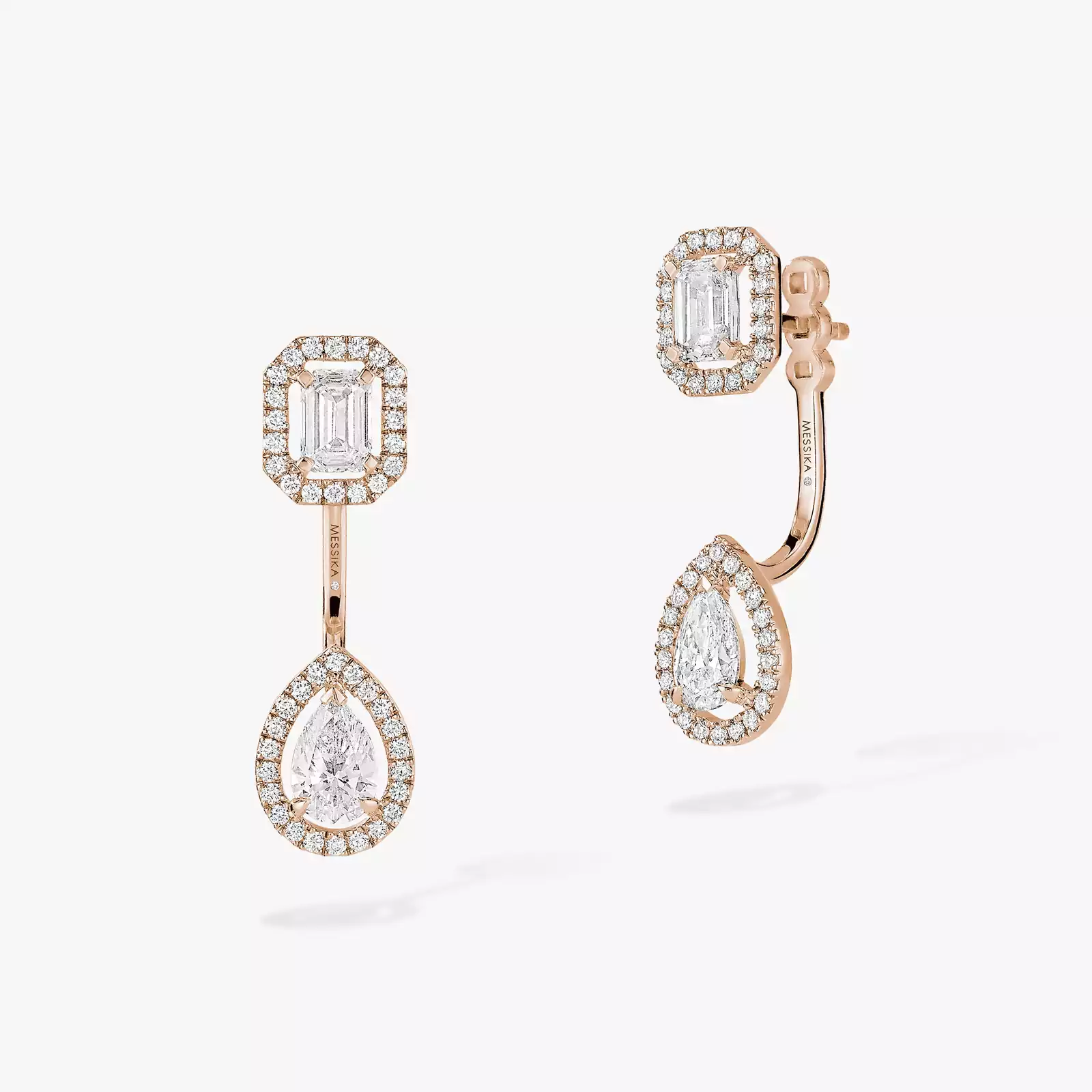 Boucles d'oreilles Femme Or Rose Diamant My Twin Toi & Moi 0,30ct x2 06505-PG