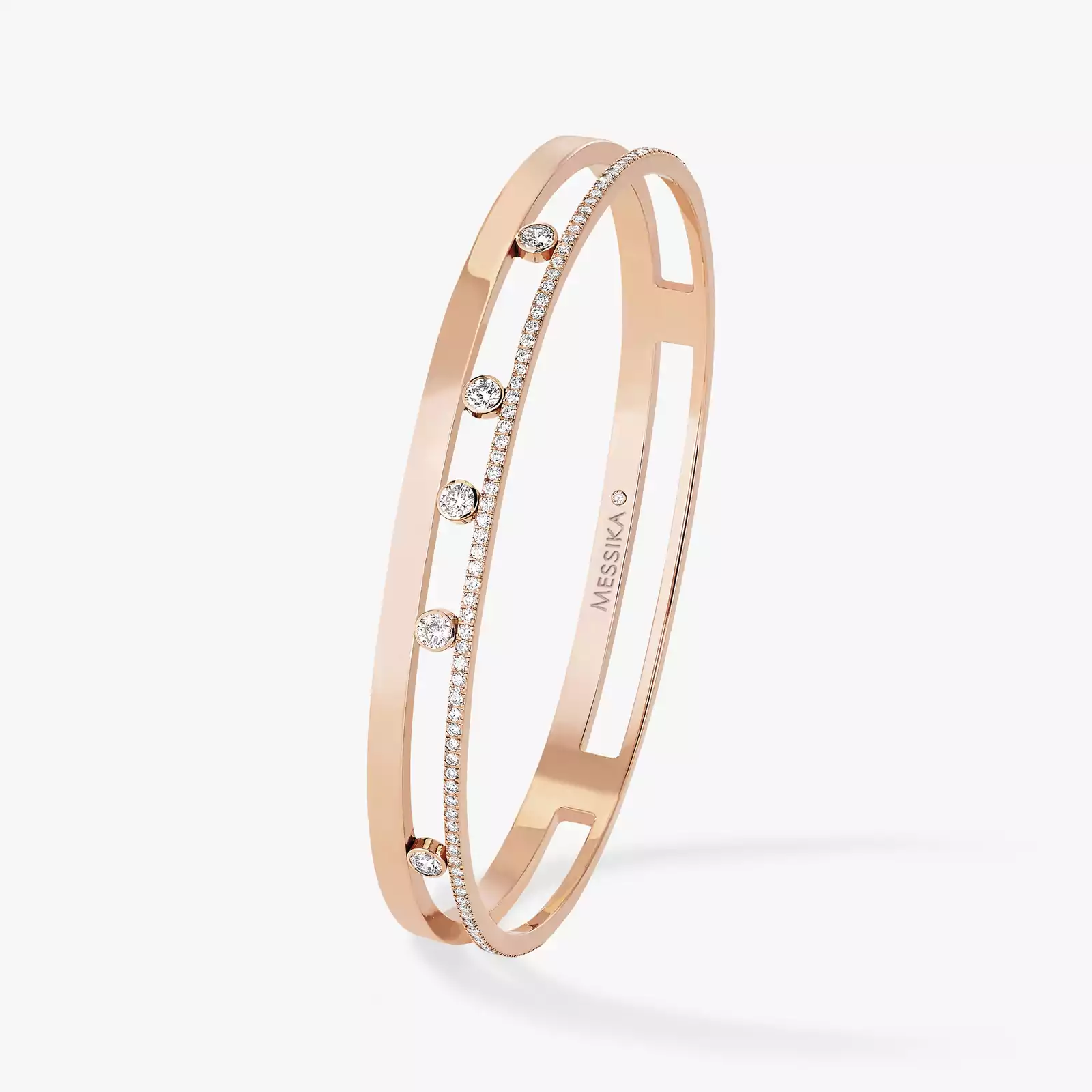 Move Romane Bangle  Pink Gold For Her Diamond Bracelet 06514-PG