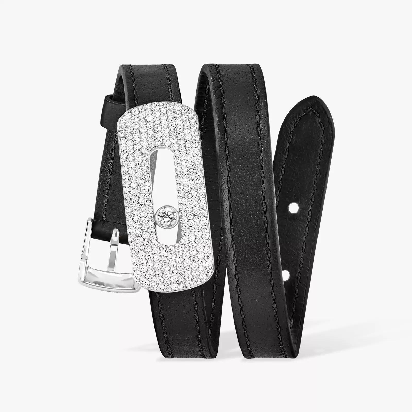 My Move XXL Pavé-Set Bracelet White Gold For Her Diamond Bracelet 30005-WG