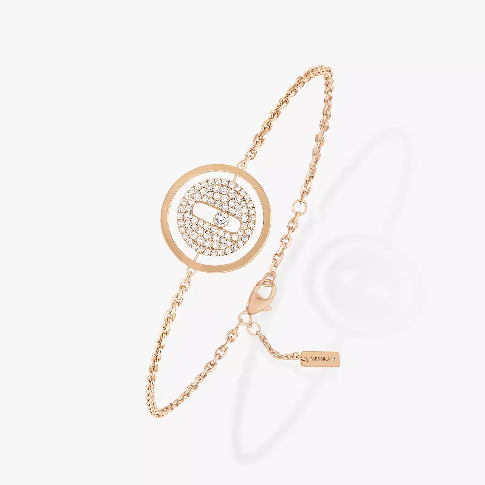 Lucky Move Pavé SM Pink Gold For Her Diamond Bracelet 07541-PG