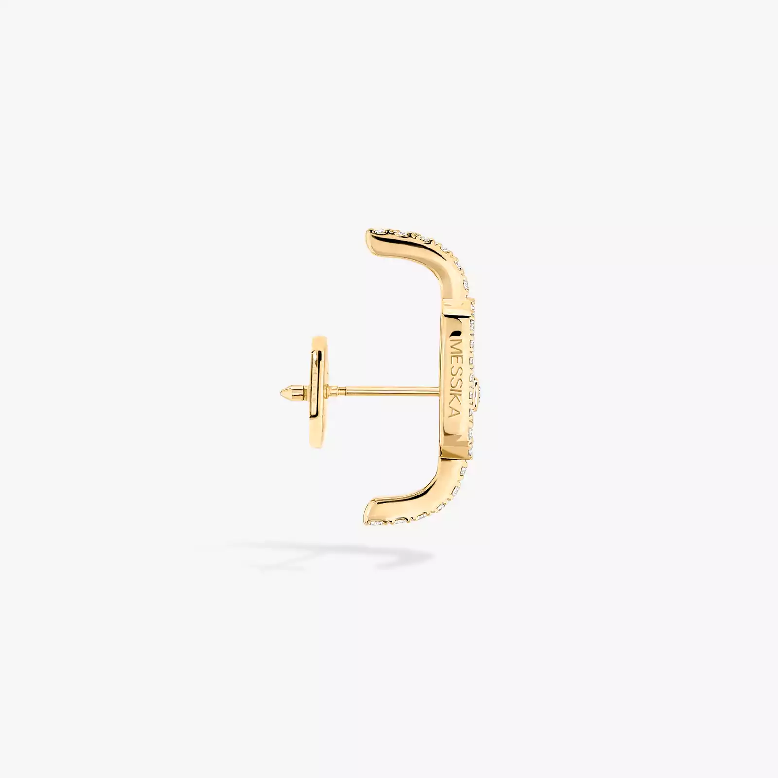 Boucles d'oreilles Femme Or Jaune Diamond Move Uno Pavé Mono Earring 10007-YG