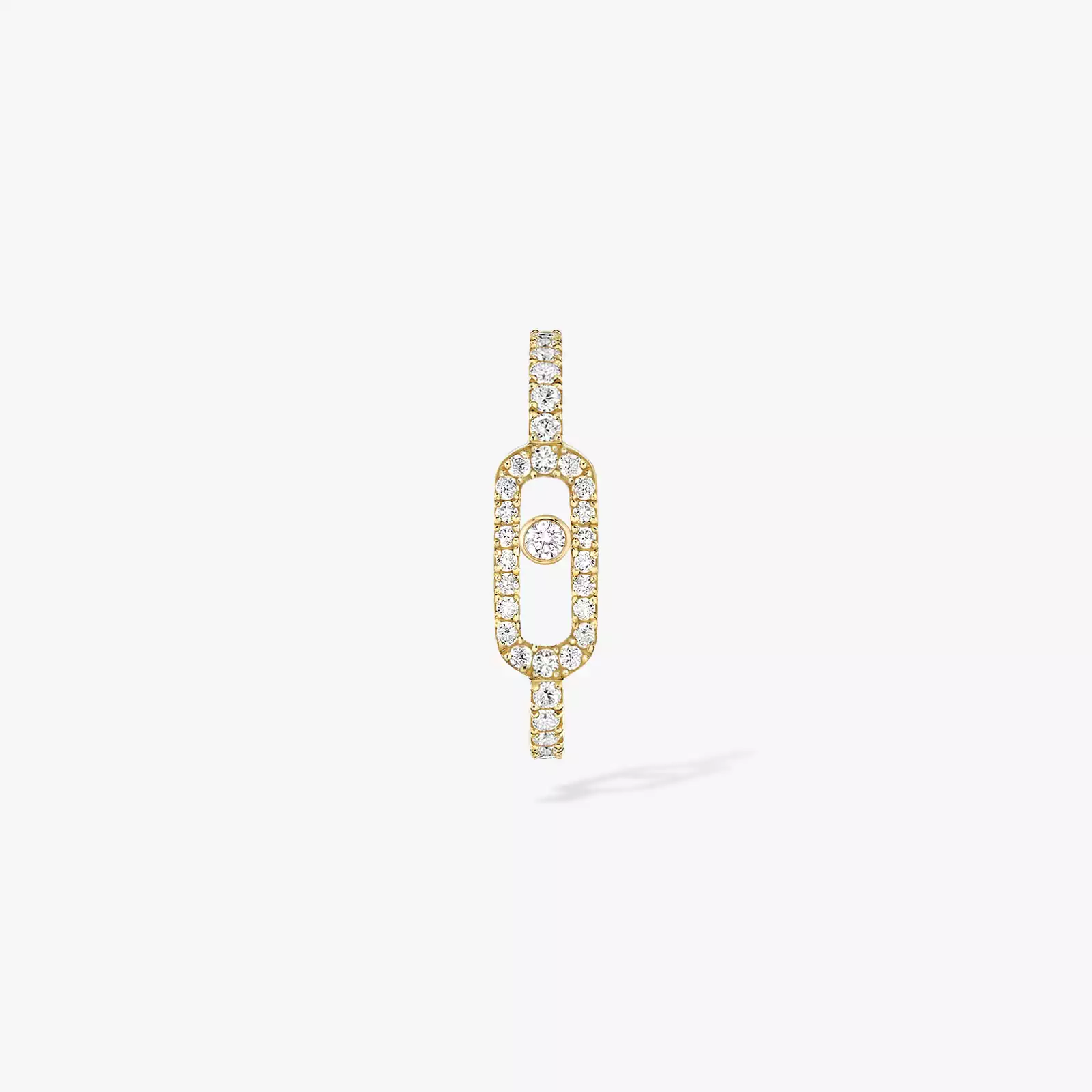 Boucles d'oreilles Femme Or Jaune Diamond Move Uno Pavé Mono Earring 10007-YG