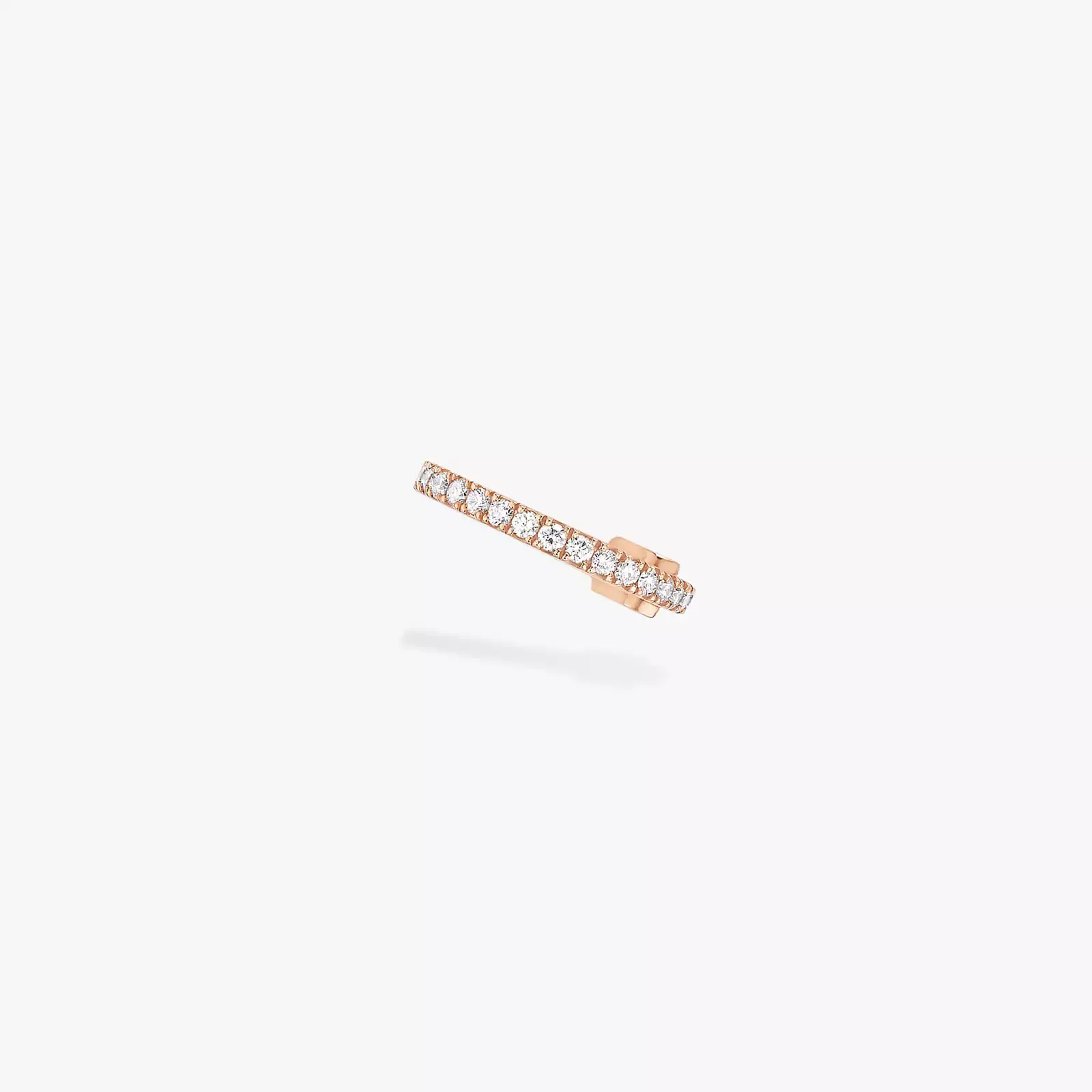 Boucles d'oreilles Femme Or Rose Diamond Gatsby Mono Clip Middle  10031-PG