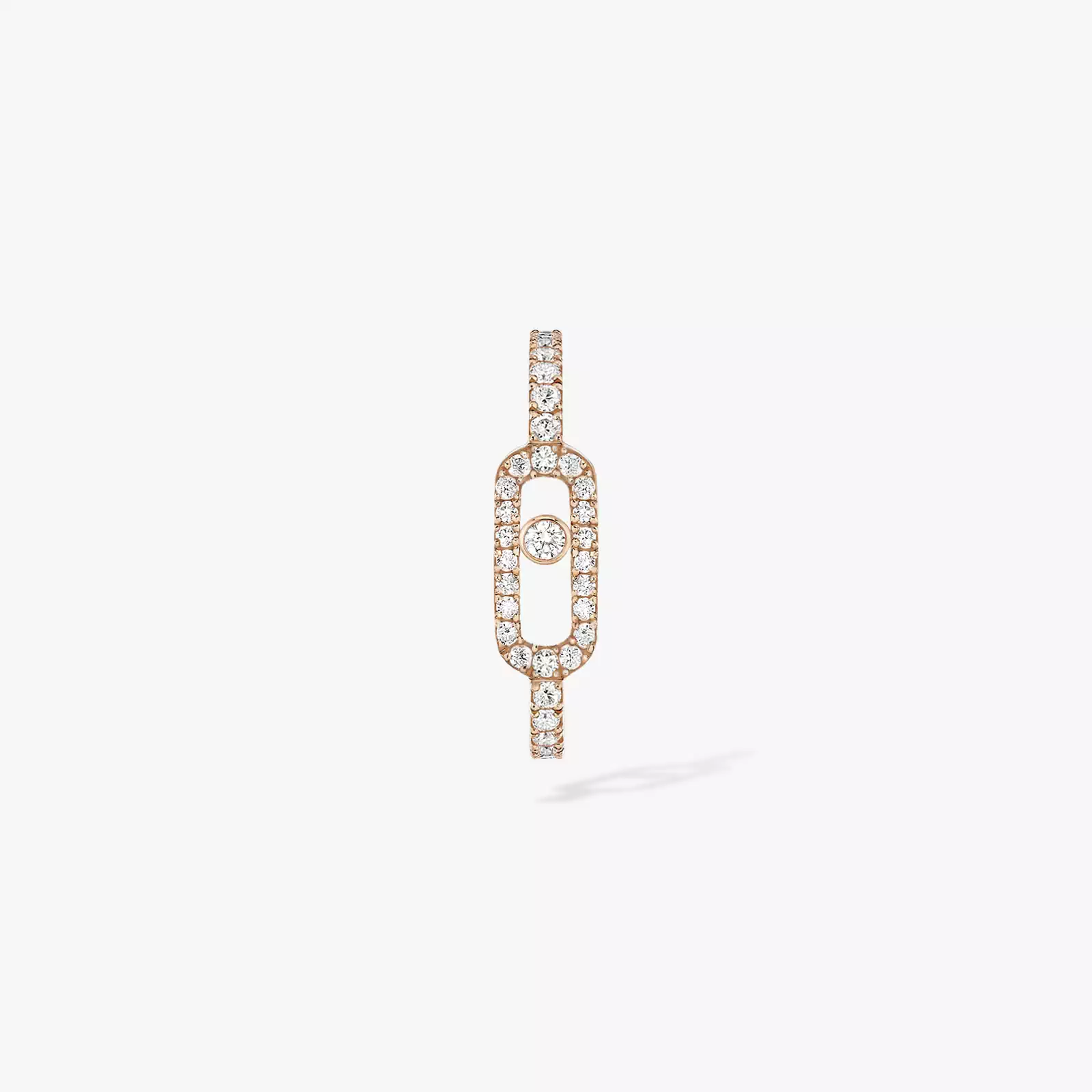 Move Uno Pavé Mono Earring Pink Gold For Her Diamond Earrings 10007-PG
