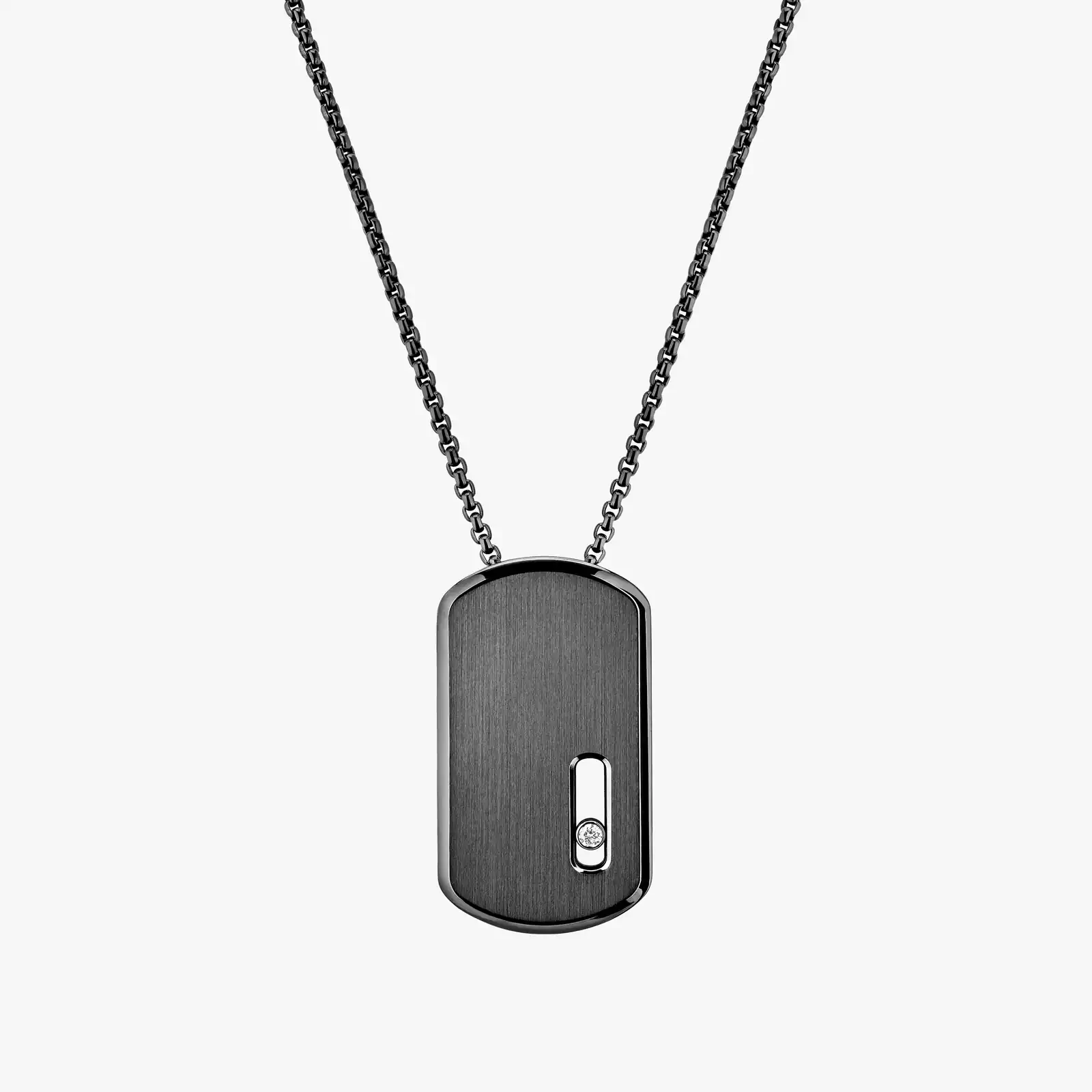 Collier Femme Graphite Titanium Diamant Pendentif GM Move Titanium Graphite 13194-TG