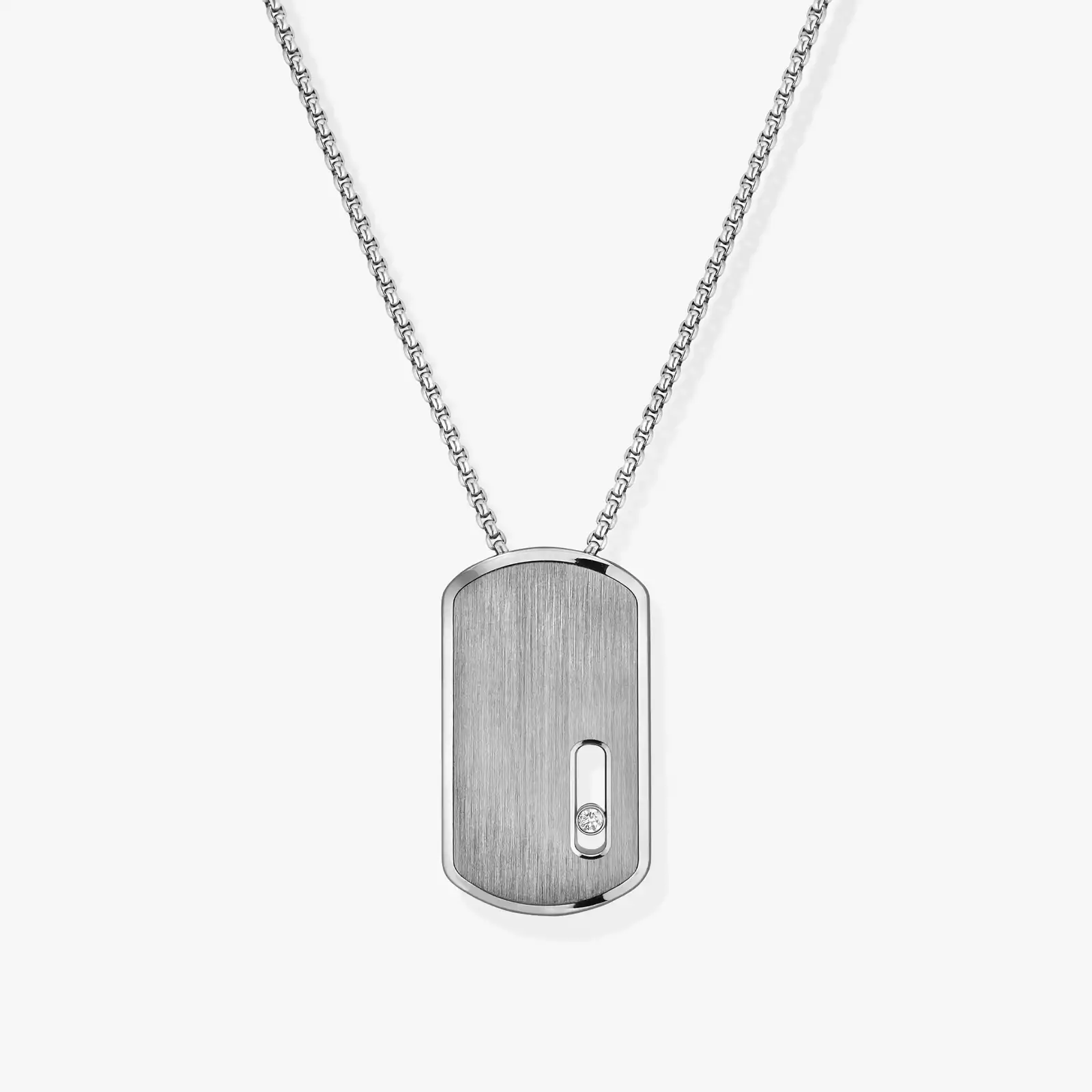 Move Titanium Natural LM Pendant Necklace Natural Titanium For Her Diamond Necklace 12538-TN