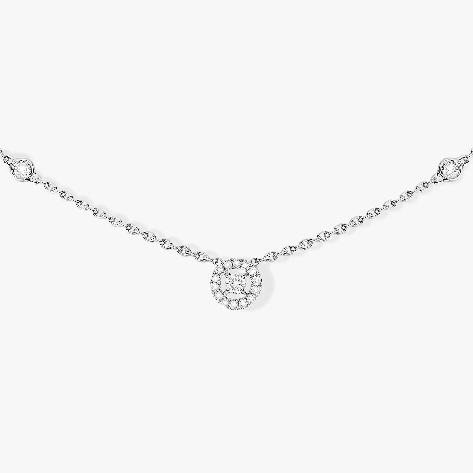 White Gold Diamond Necklace Joy XS Messika 05370 WG