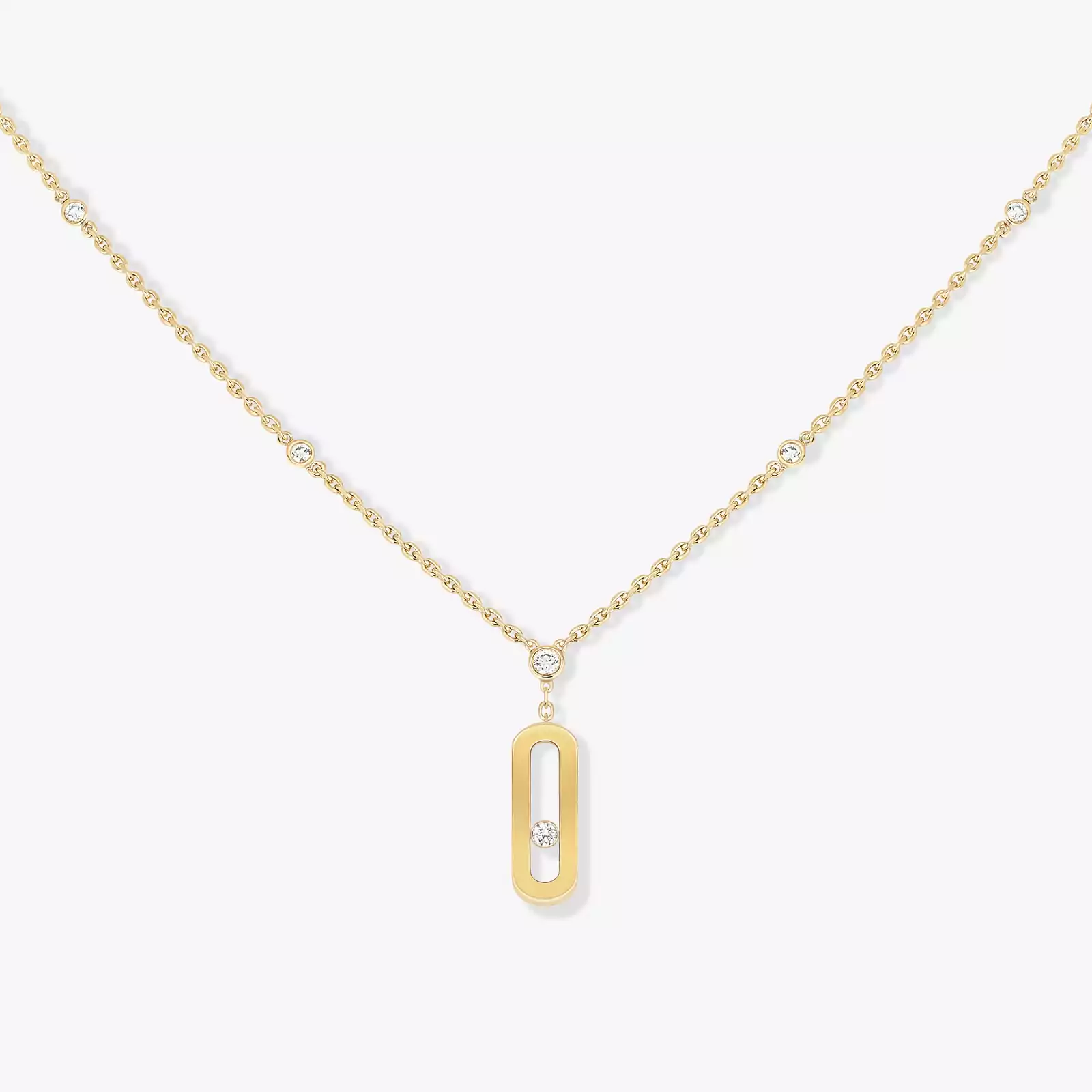 Collier Femme Or Jaune Diamant Collier Long Move Uno 10111-YG