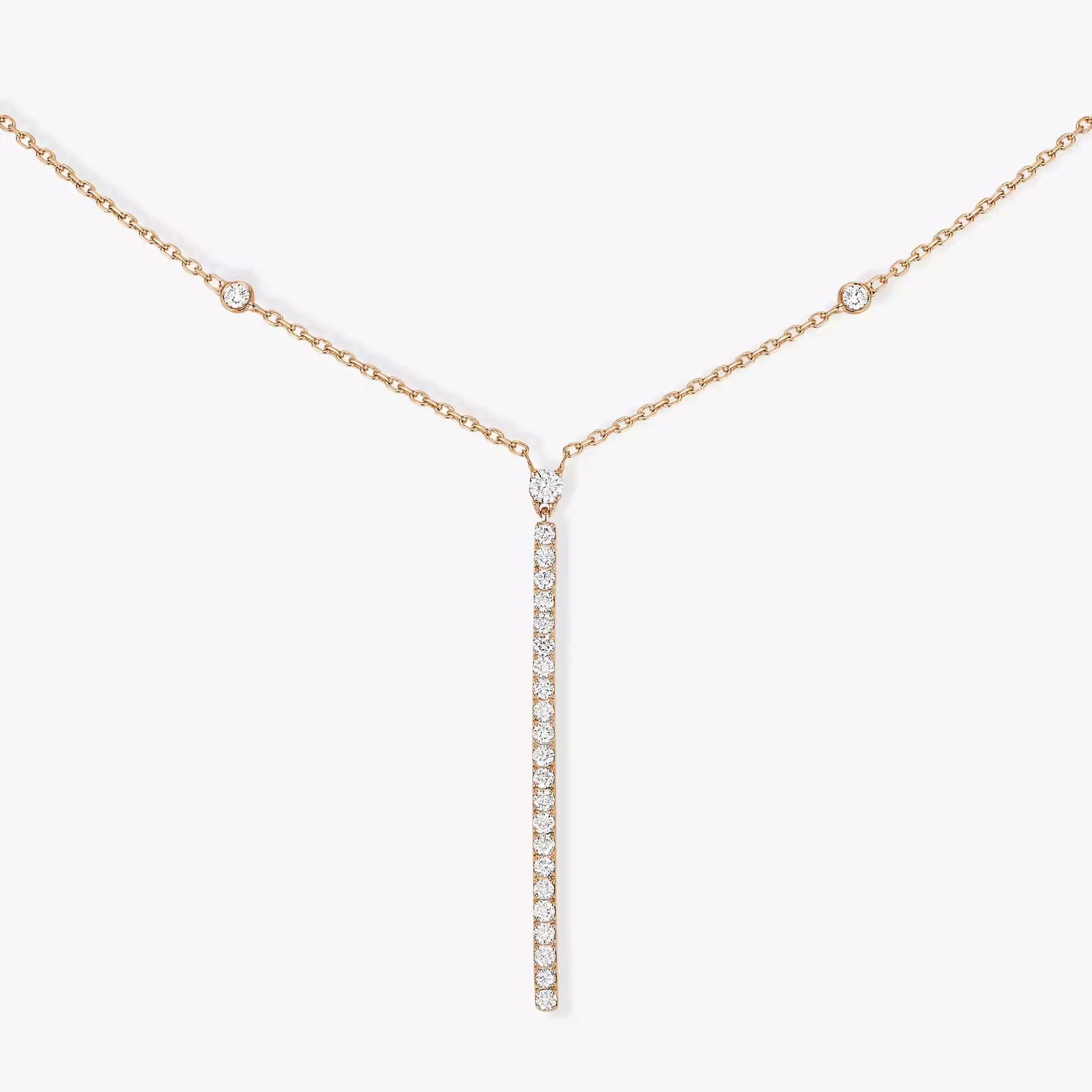 Diamond vertical bar necklace online