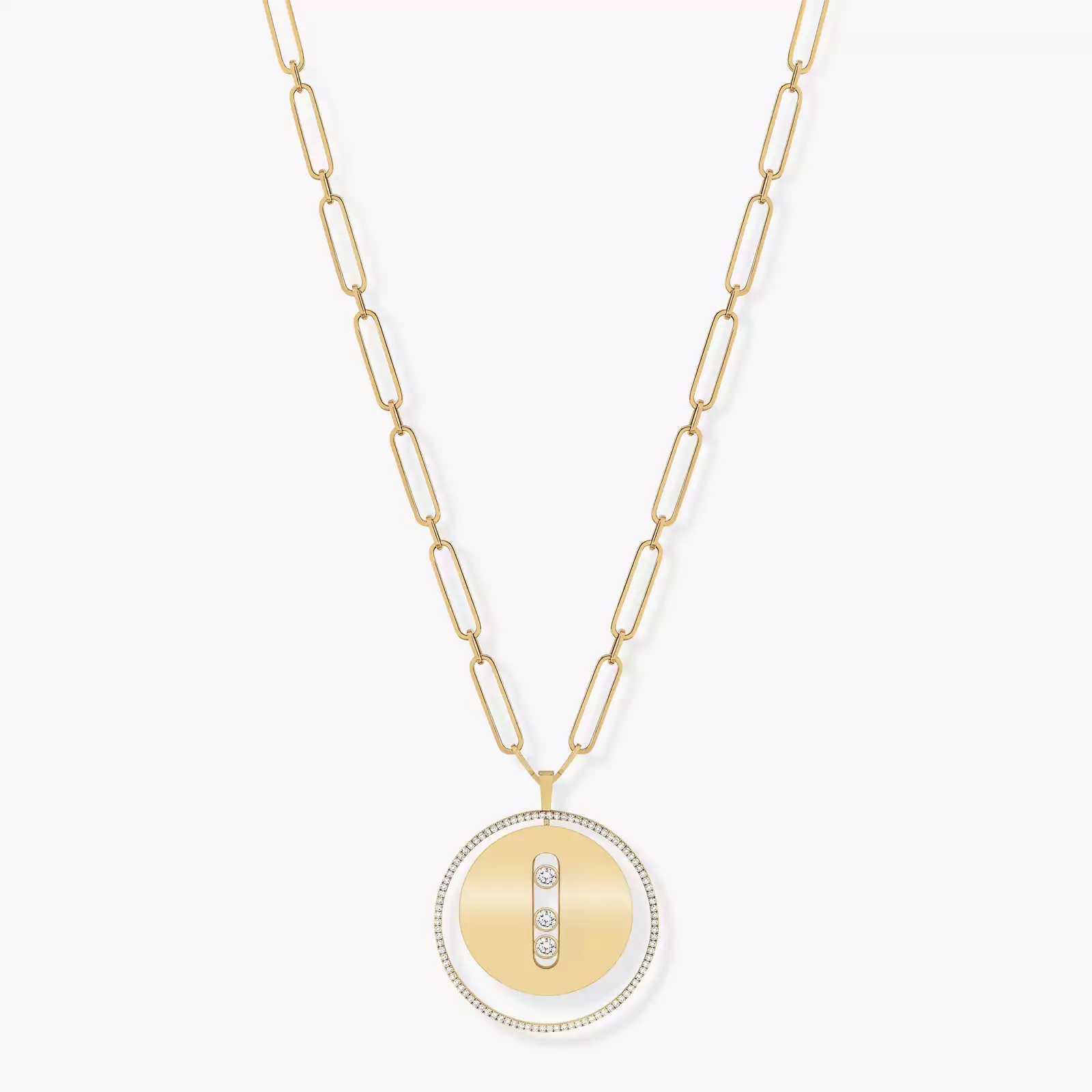 Collier Femme Or Jaune Diamond Sautoir Lucky Move GM 10126-YG