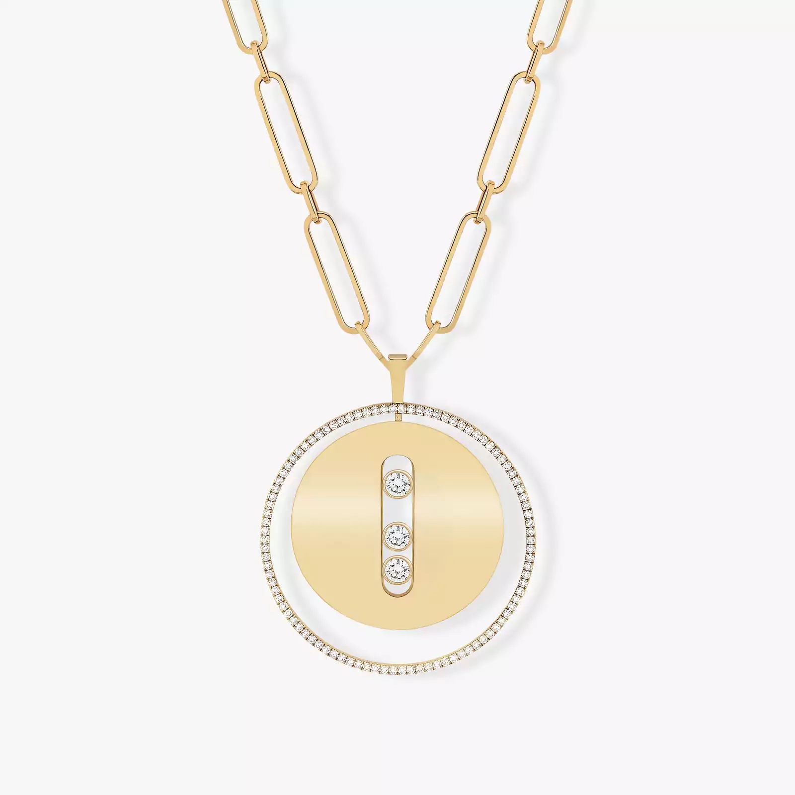 Collier Femme Or Jaune Diamond Sautoir Lucky Move GM 10126-YG
