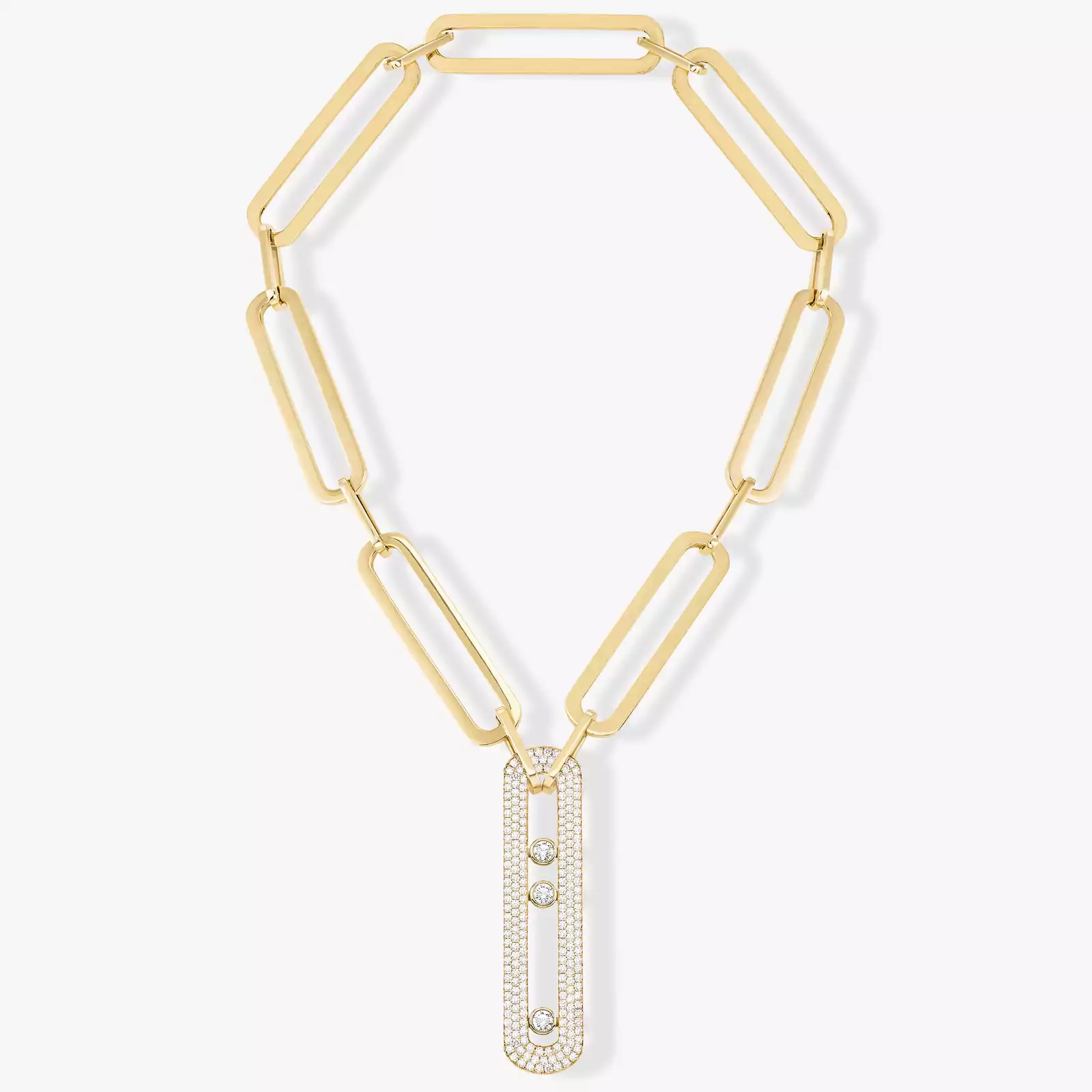 Sautoir Move 10th Anniversary XL Yellow Gold For Her Diamond Necklace 06768-YG
