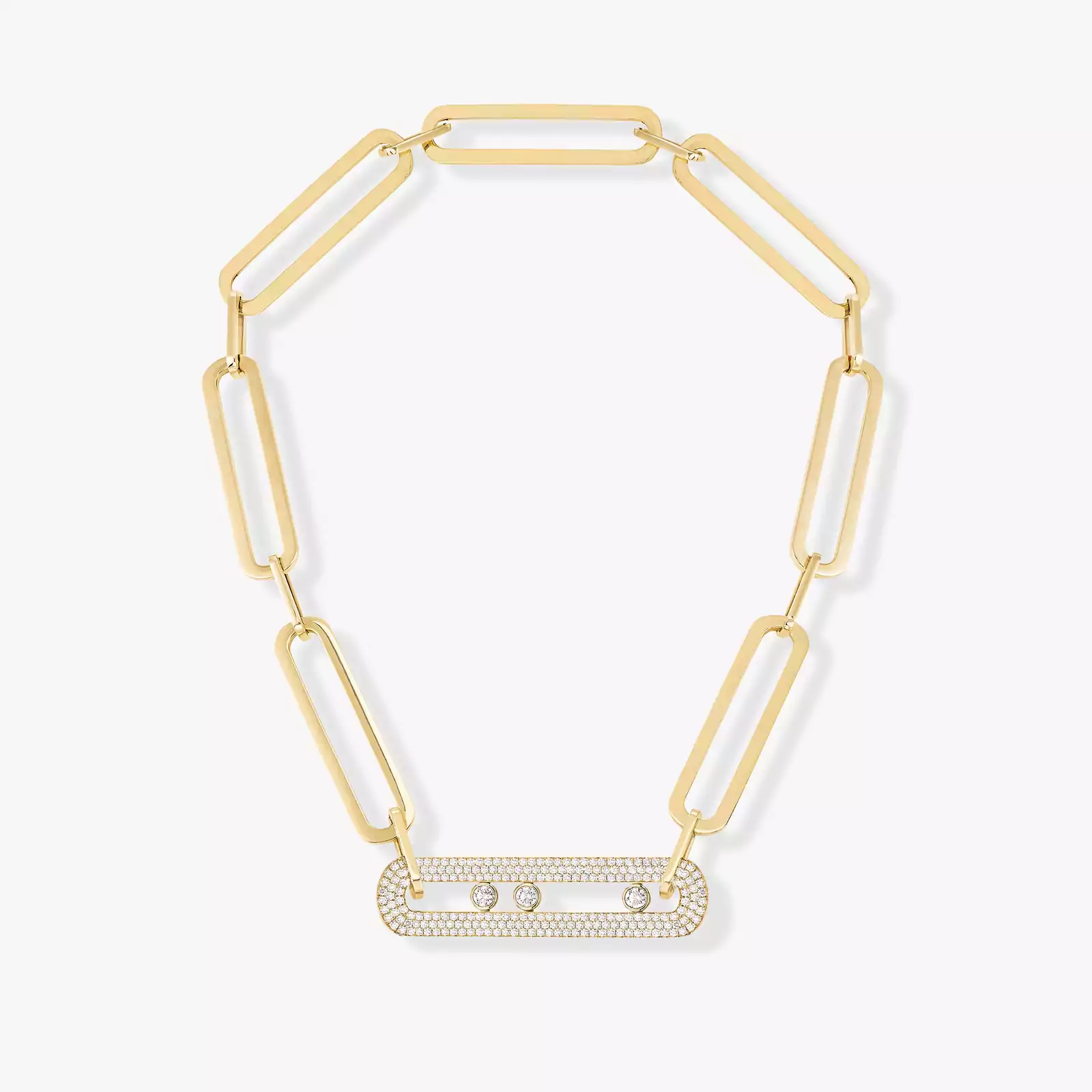 Sautoir Move 10th Anniversary XL Yellow Gold For Her Diamond Necklace 06768-YG