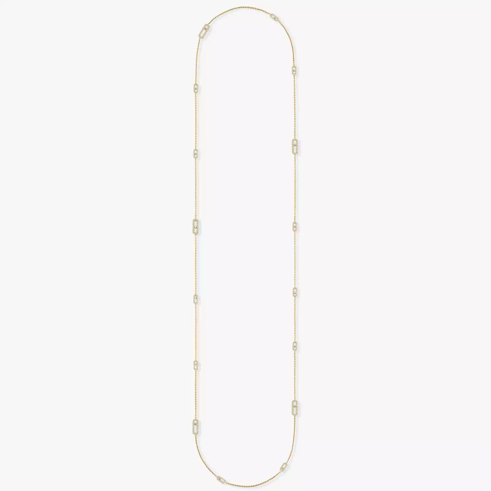 Collier Femme Or Jaune Diamond Sautoir Long Move Uno 11324-YG