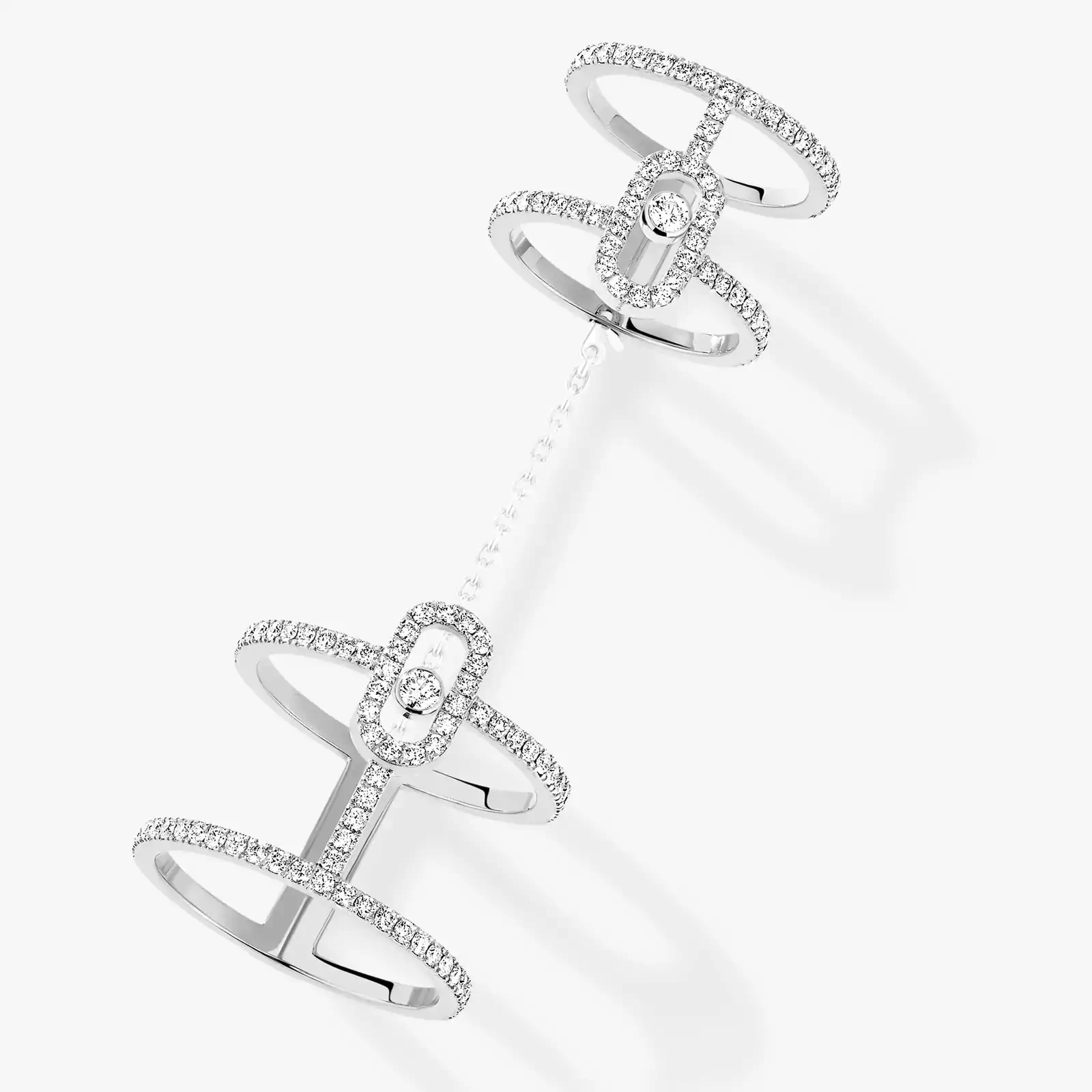 Ring For Her White Gold Diamond Move Uno Double 12857-WG