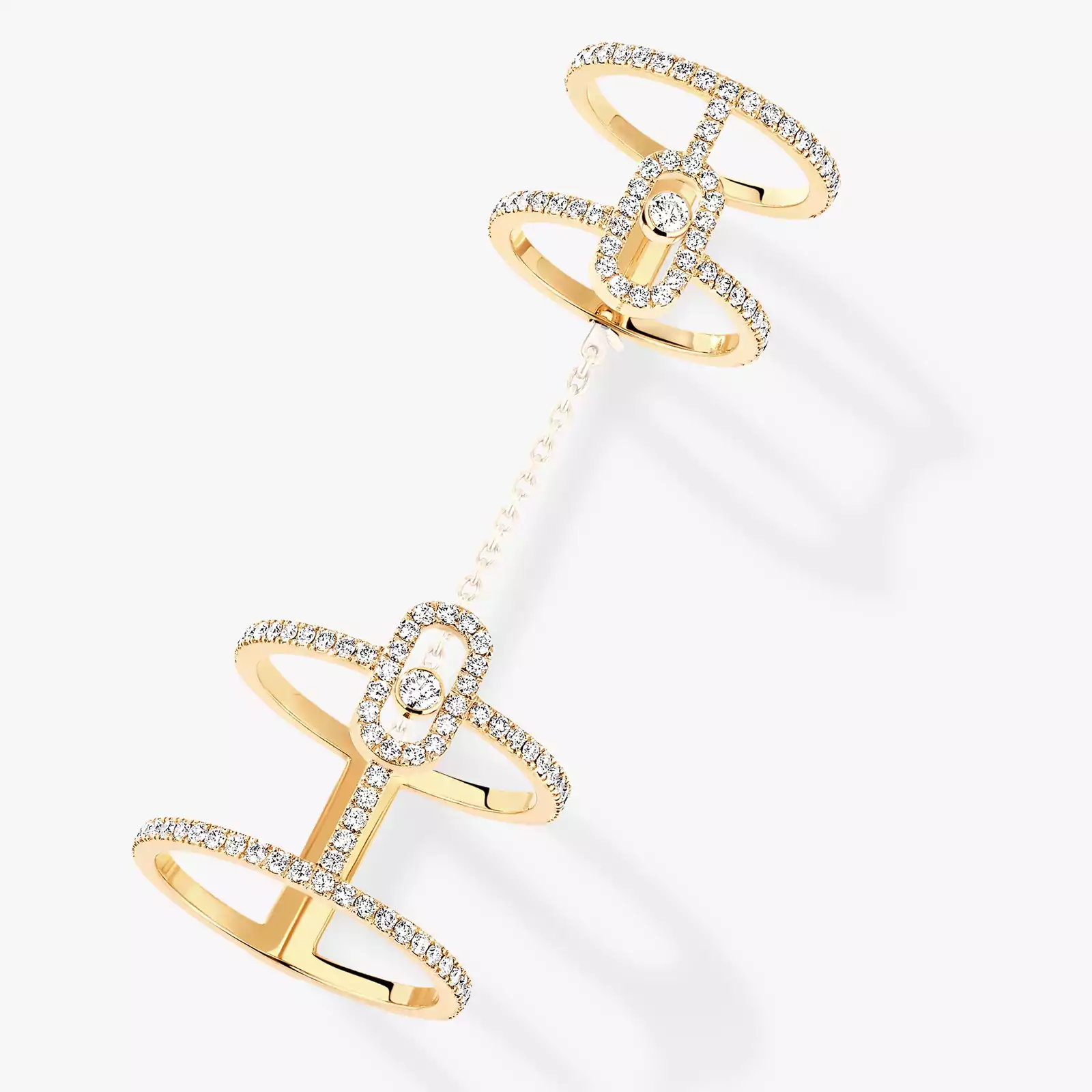 Move Uno Double Yellow Gold For Her Diamond Ring 12857-YG