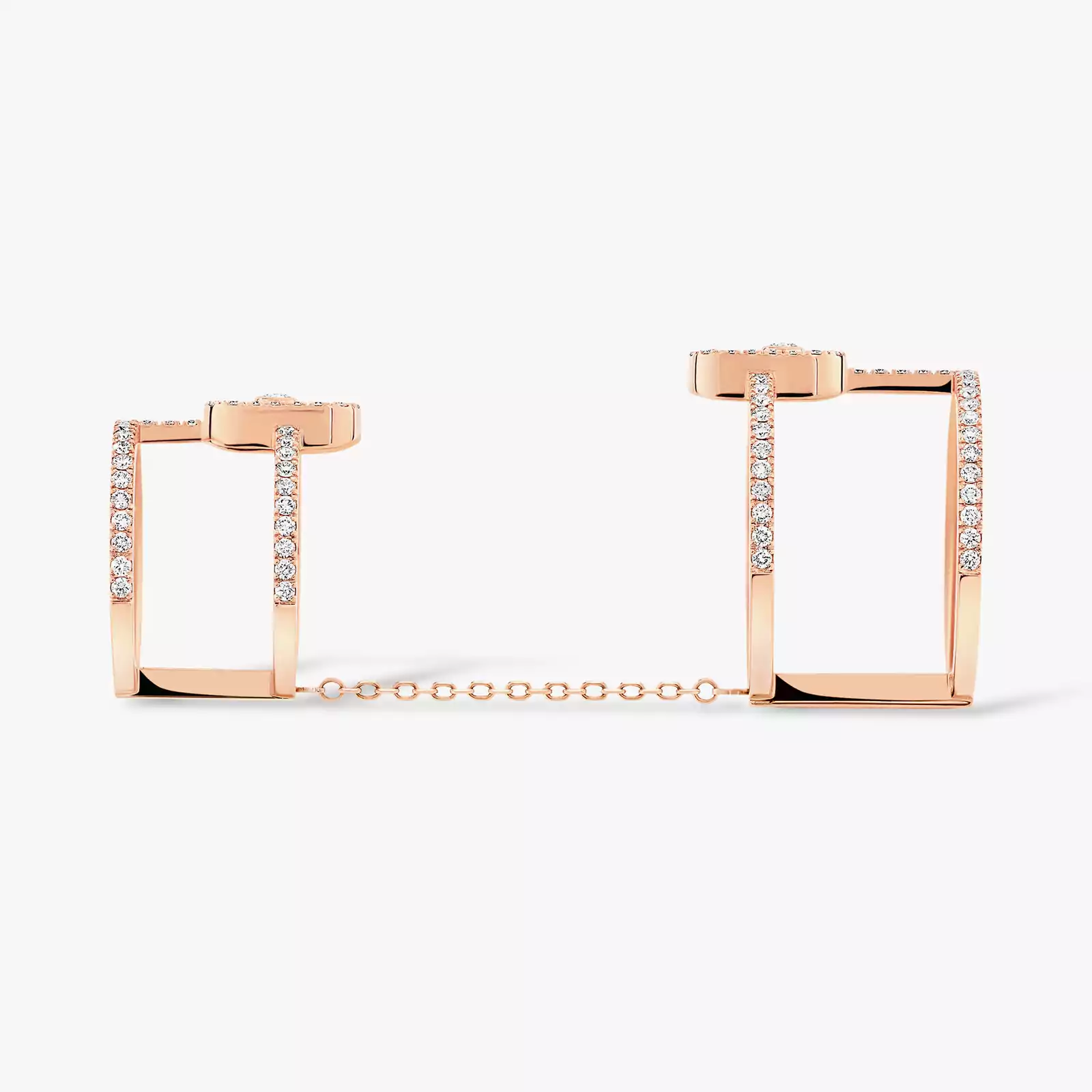 Move Uno Double Pink Gold For Her Diamond Ring 12857-PG