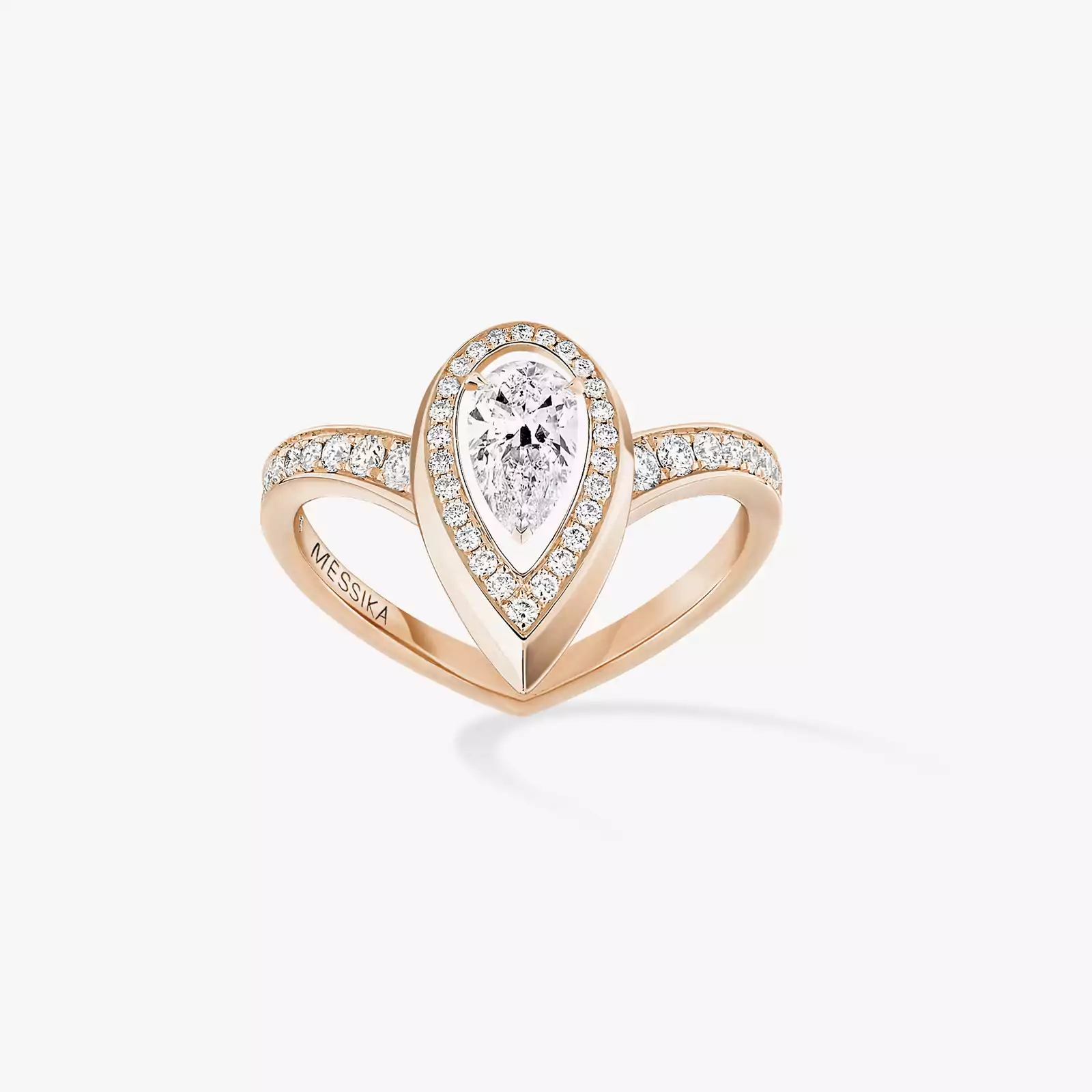 Fiery 0.30ct Pink Gold For Her Diamond Ring 12331-PG