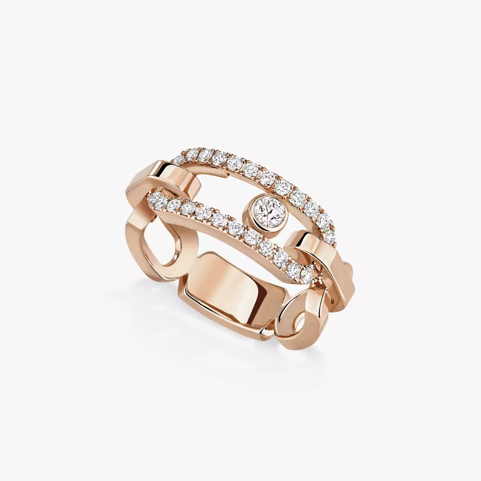 Move Link Pink Gold For Her Diamond Ring 12728-PG
